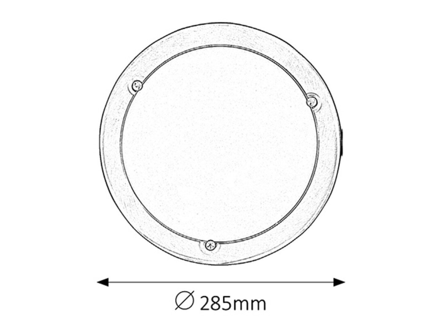 Rabalux Deckenleuchte "Ufo" Metall, weiß, rund, E27, ø285mm