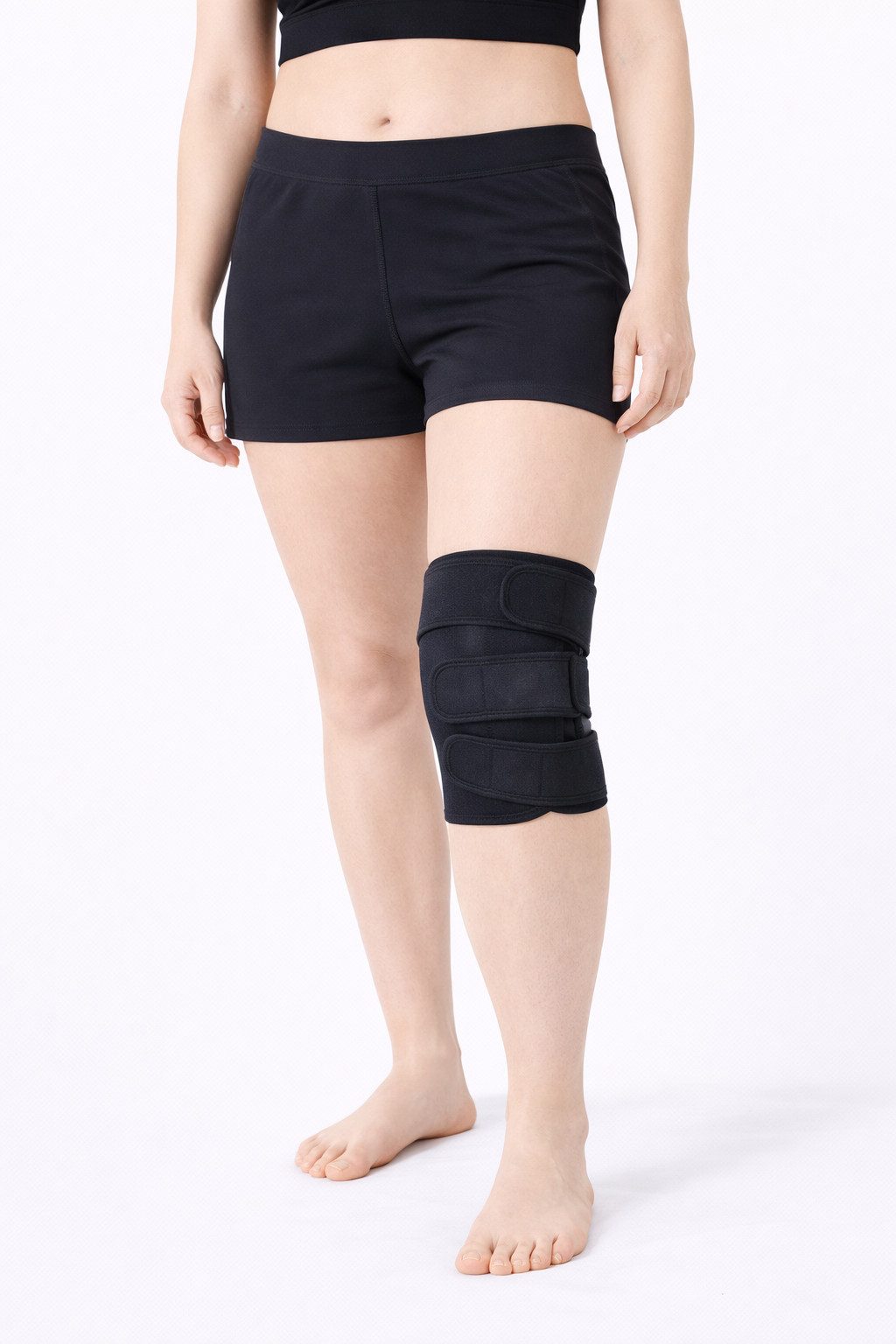 Lorey Medtec Kniebandage Kniestütze für das Knie, Neopren, rutschfest, individuell einstellbar