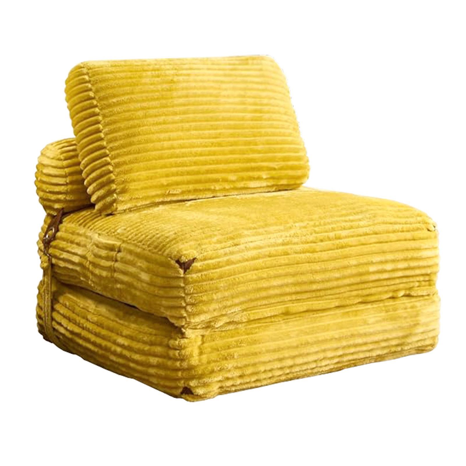 ANYSUN Loungesofa Schlafsessel Klappsofa 1-Sitzer,Sitzsack-Sofa,Klappbarer 2-in-1, Relaxsessel Einzelsofa, ausziehbarer Schlafstuhl mit Flanell-Bezug, für Wohnzimmer&Schlafzimmer– als Gästebett,Relaxsessel oder Loungesofa
