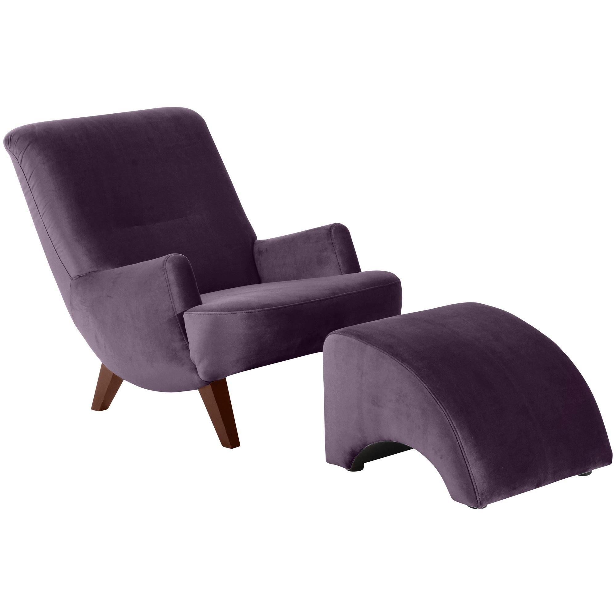 Sessel Kessel nussbaum Sessel Versand, 1-St), purple 58 dunkel inkl. aufm Kajsa Kostenlosem Buche Samtvelours Bezug hochwertig (Sparpreis 21271 verarbeitet,bequemer / Sitz