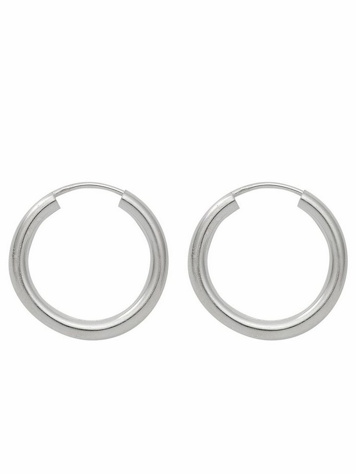 Creolen 30mm 1 Paar Ohrringe aus 925 Sterling Silber