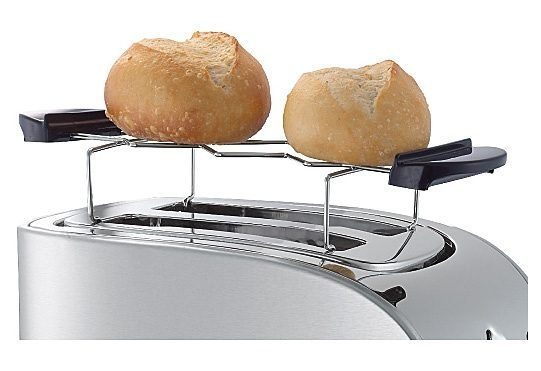 mit Toaster 2 WMF kurze Edelstahl-Brötchenaufsatz, Schlitze, 900 Stelio, Bagelfunktion W,