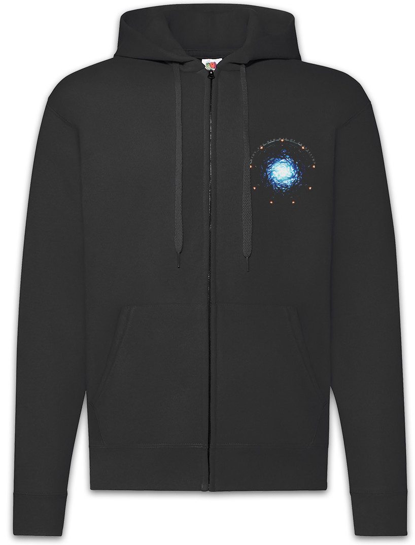 Urban Backwoods Sweatjacke Star Portal Zipper Hoodie Movie SG 1 Atlantis TV Serie Infinity (1-tlg) Stargate Gate Kult Alien