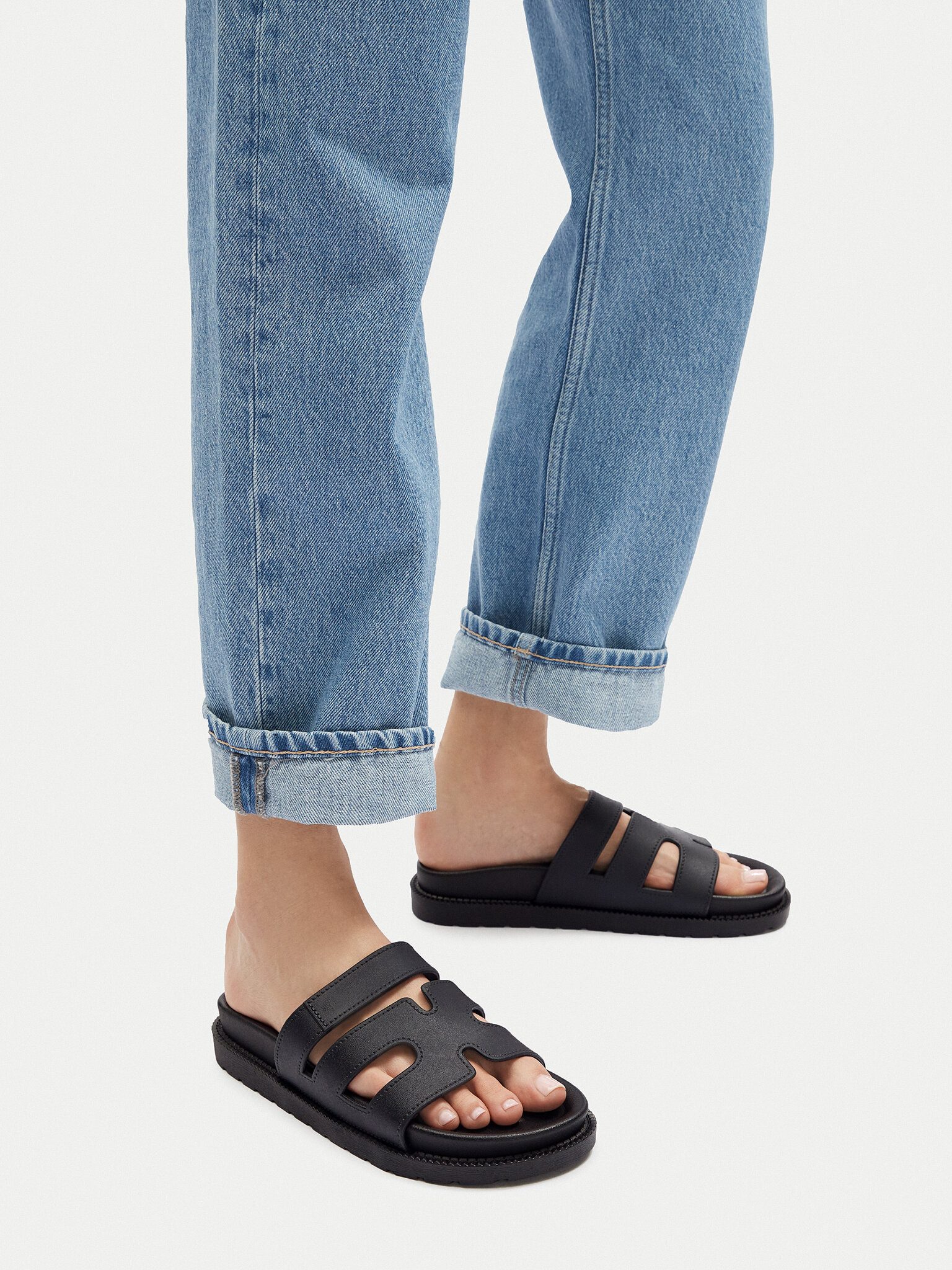 Jenny Jenny Frauen-Flip-Flops Schwarz CT0613-87 Badepantolette