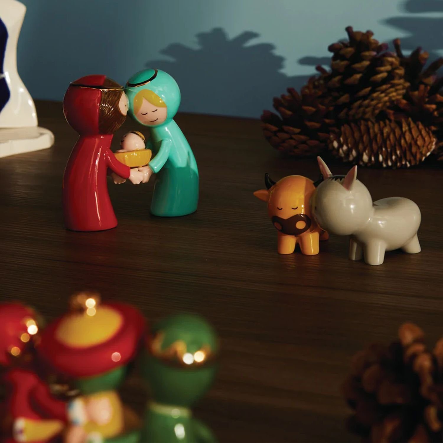 Alessi Weihnachtsfigur Figurenset Happy Eternity Baby Krippenfiguren