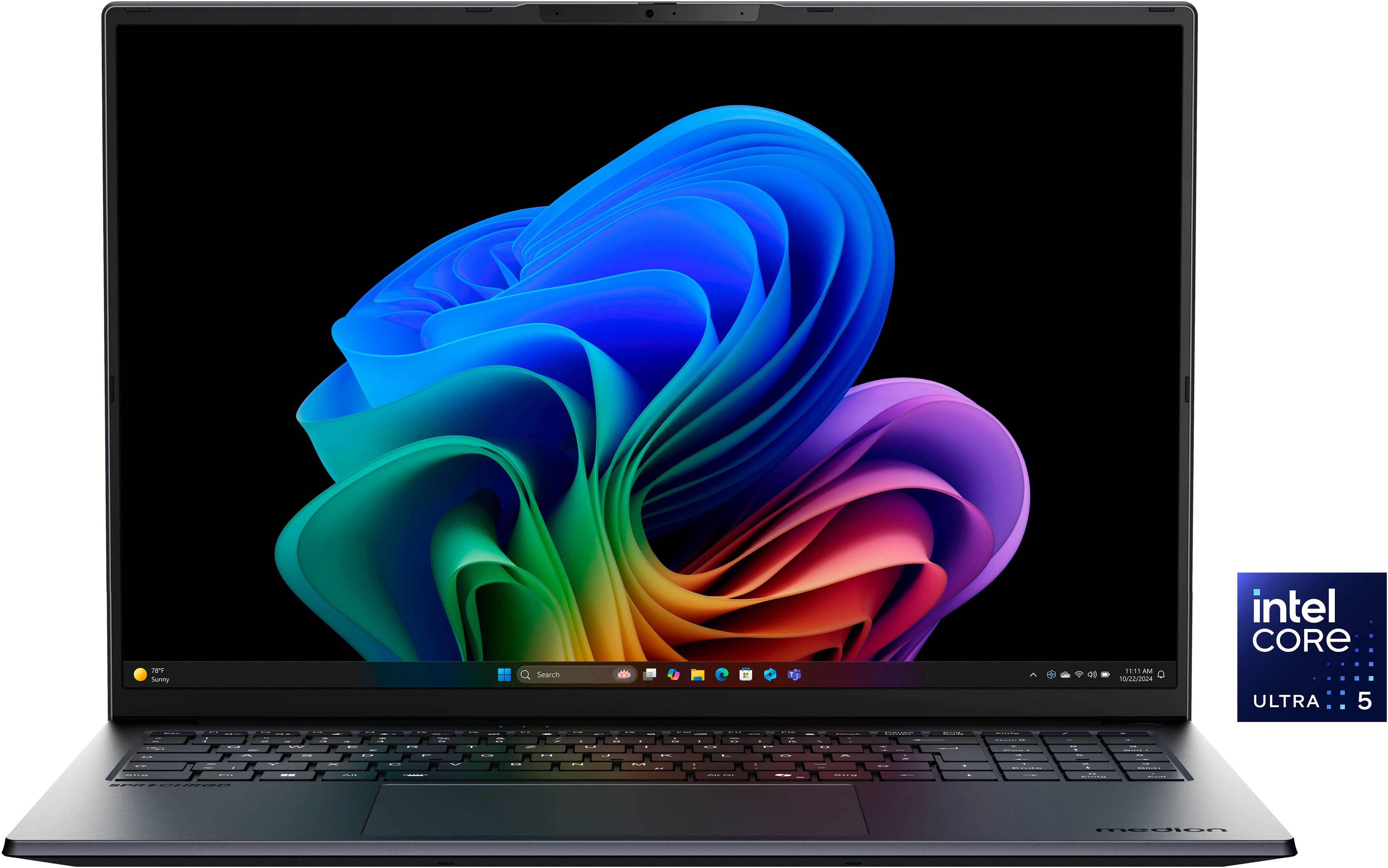 Medion® SPRCHRGD 16 S1 OLED Notebook (40,6 cm/16 Zoll, Intel Core Ultra 5 228V, ARC 140V, 512 GB SSD)
