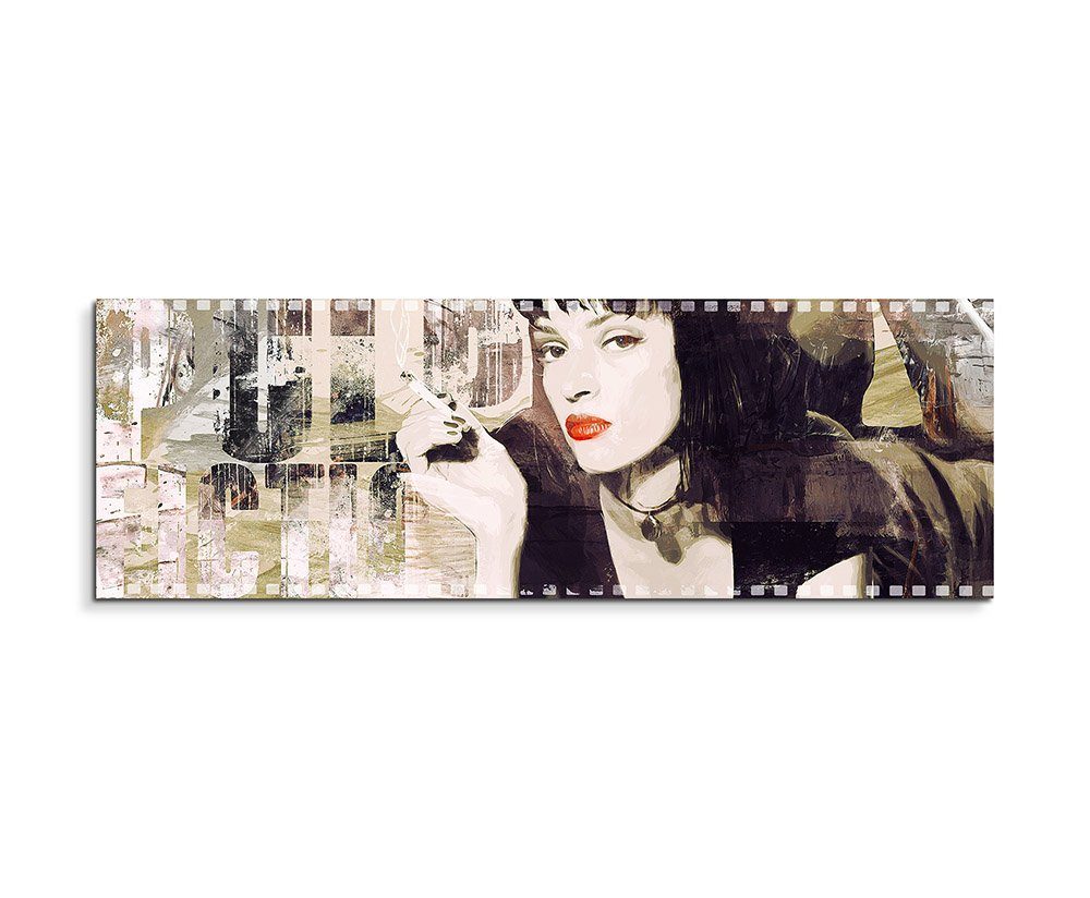 Sinus Art Leinwandbild PULP FICTION 150x50cm