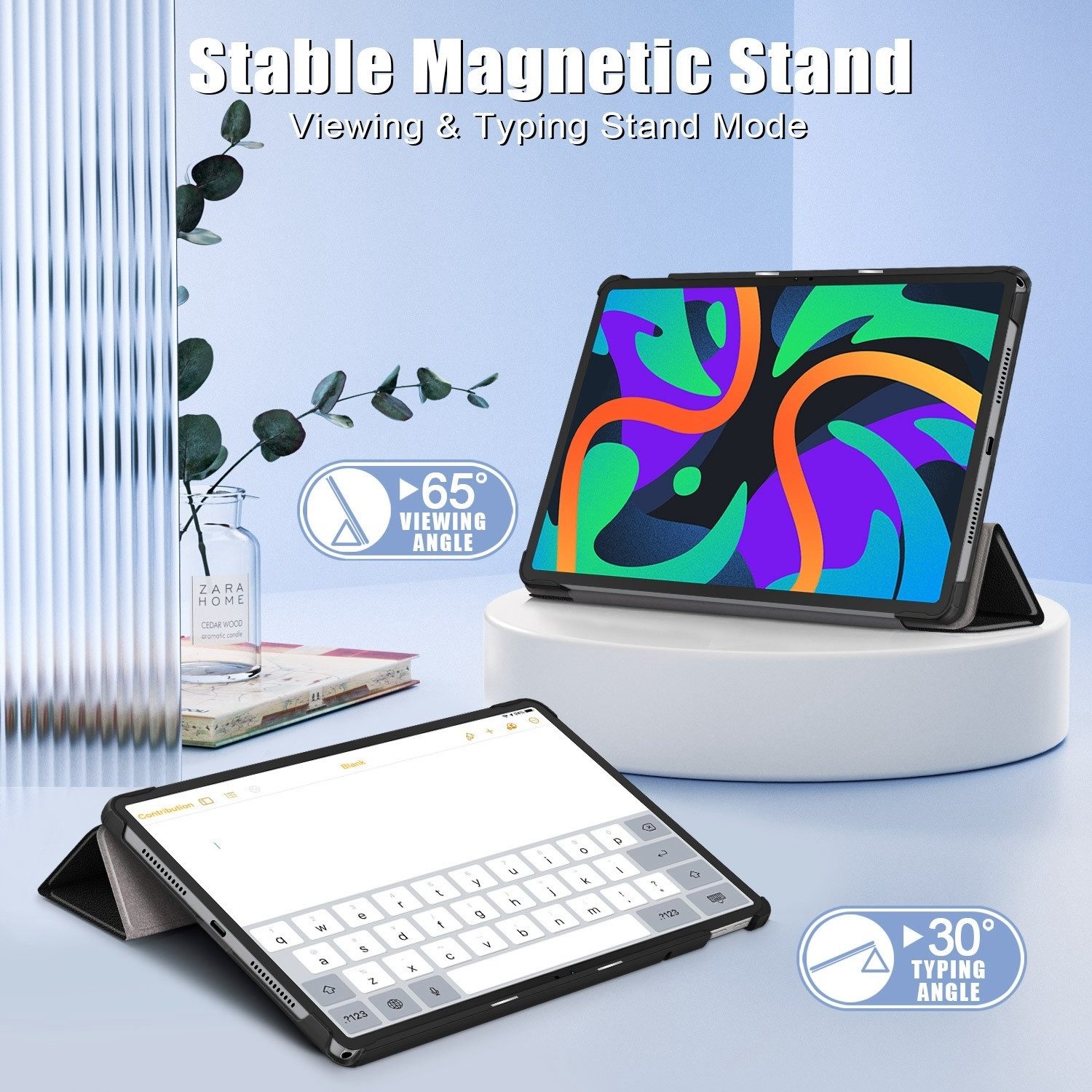 Wigento Tablet-Hülle Für Lenovo Tab M11 Tablet 3folt Wake UP Smart Cover Tasche Schutz Case