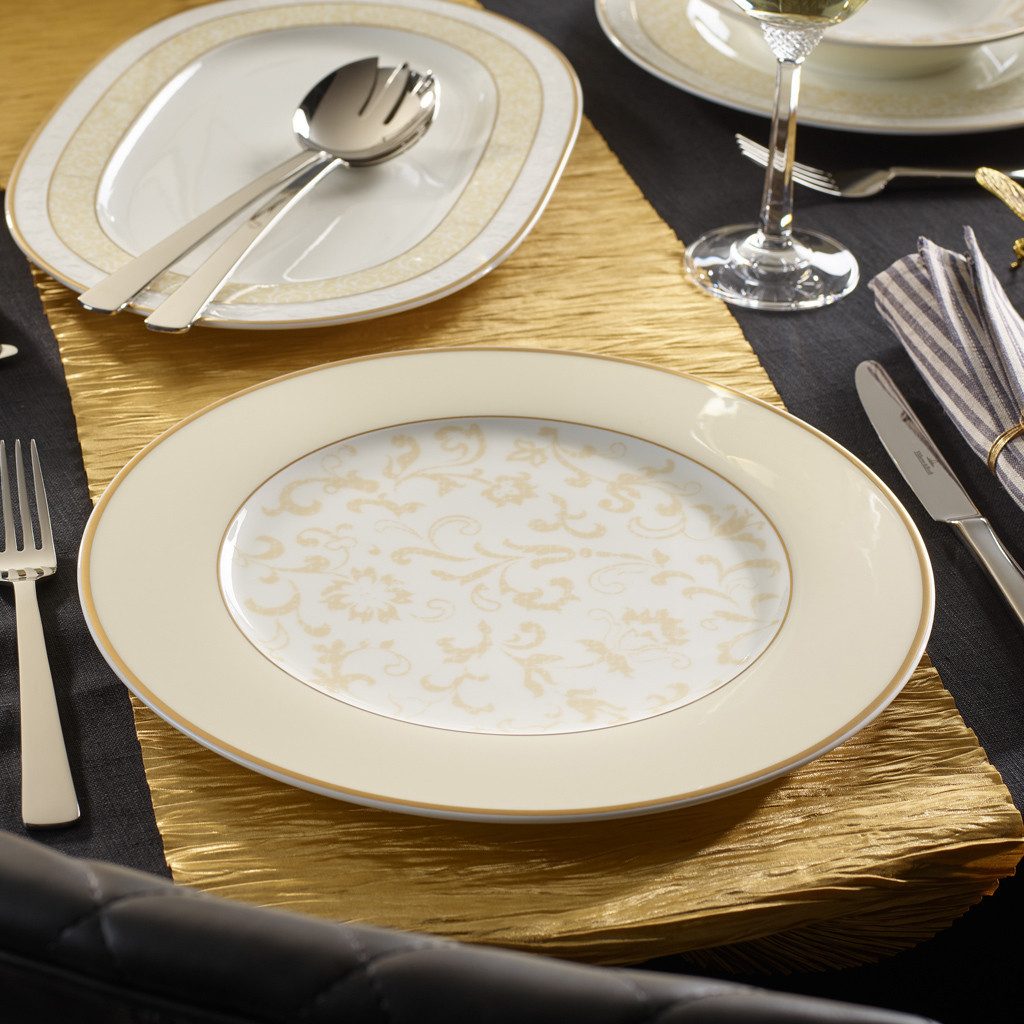 Villeroy & Boch Signature Platzteller Ivoire Platzteller, 1-tlg., Premium Bone Porcelain, spülmaschinenfest, Made in Germany