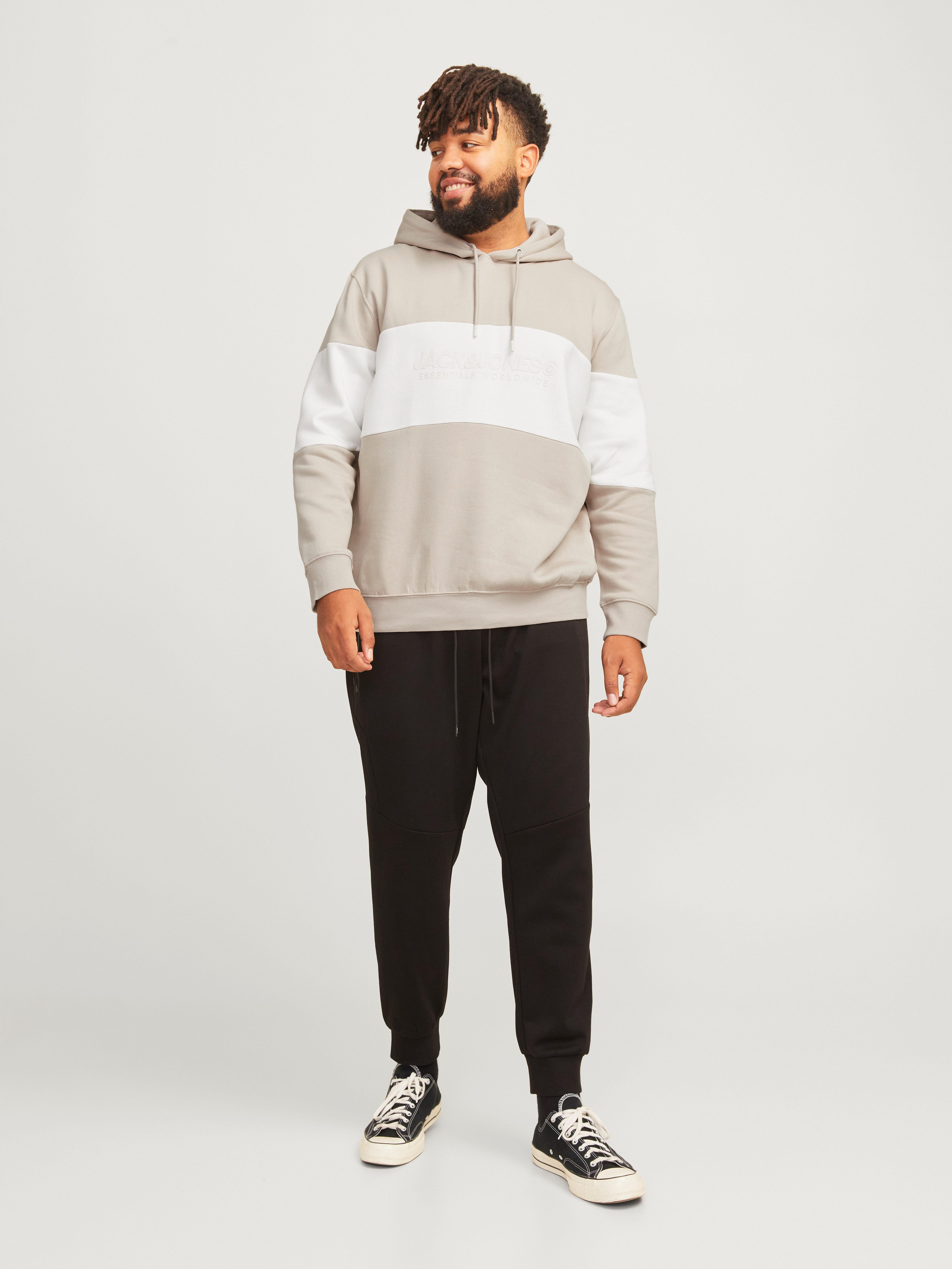 Jack & Jones PlusSize Kapuzensweatshirt JJELEGACY BLOCKING SWEAT HOOD NOOS PLS