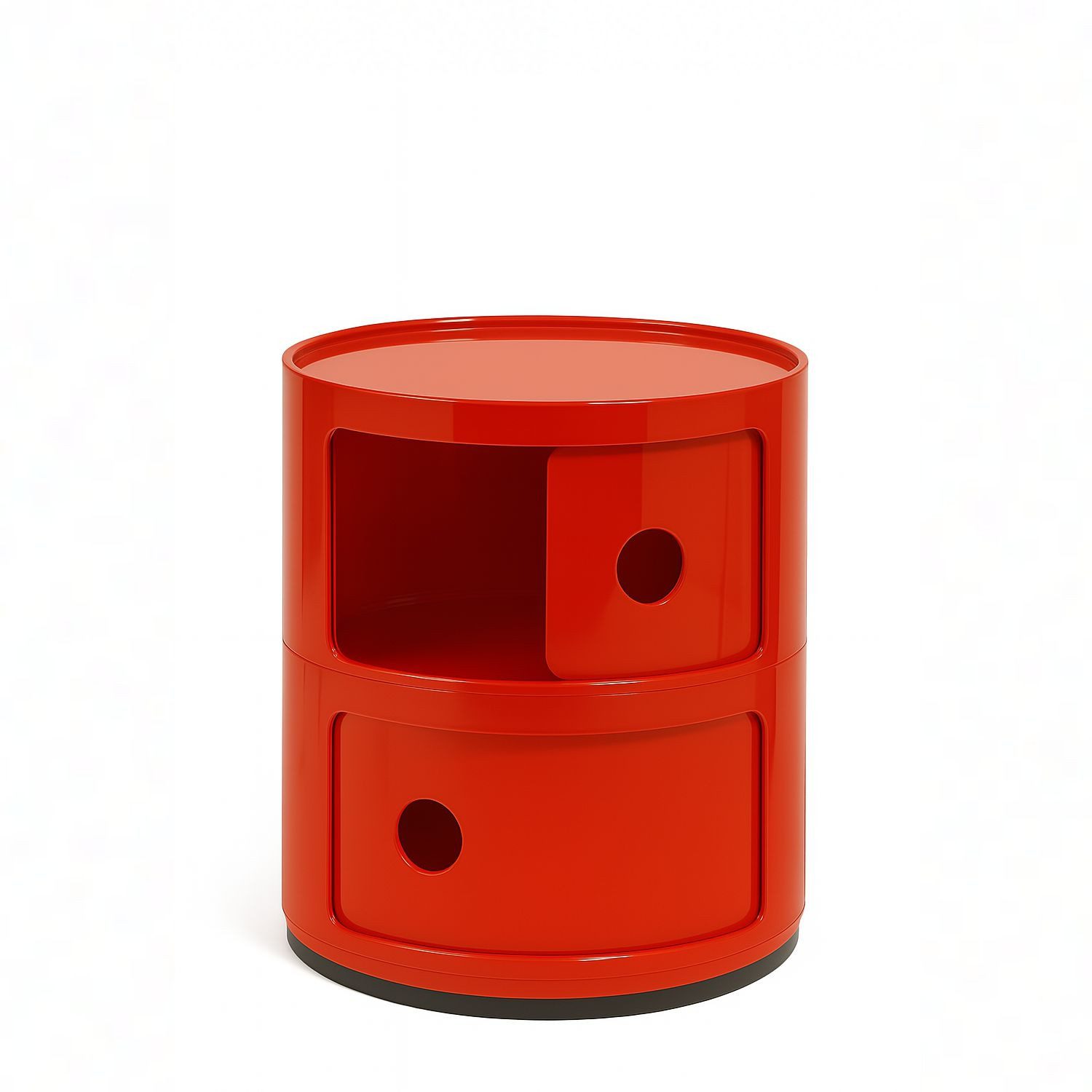 Kartell Container Componibili mit zwei Fächern Rot