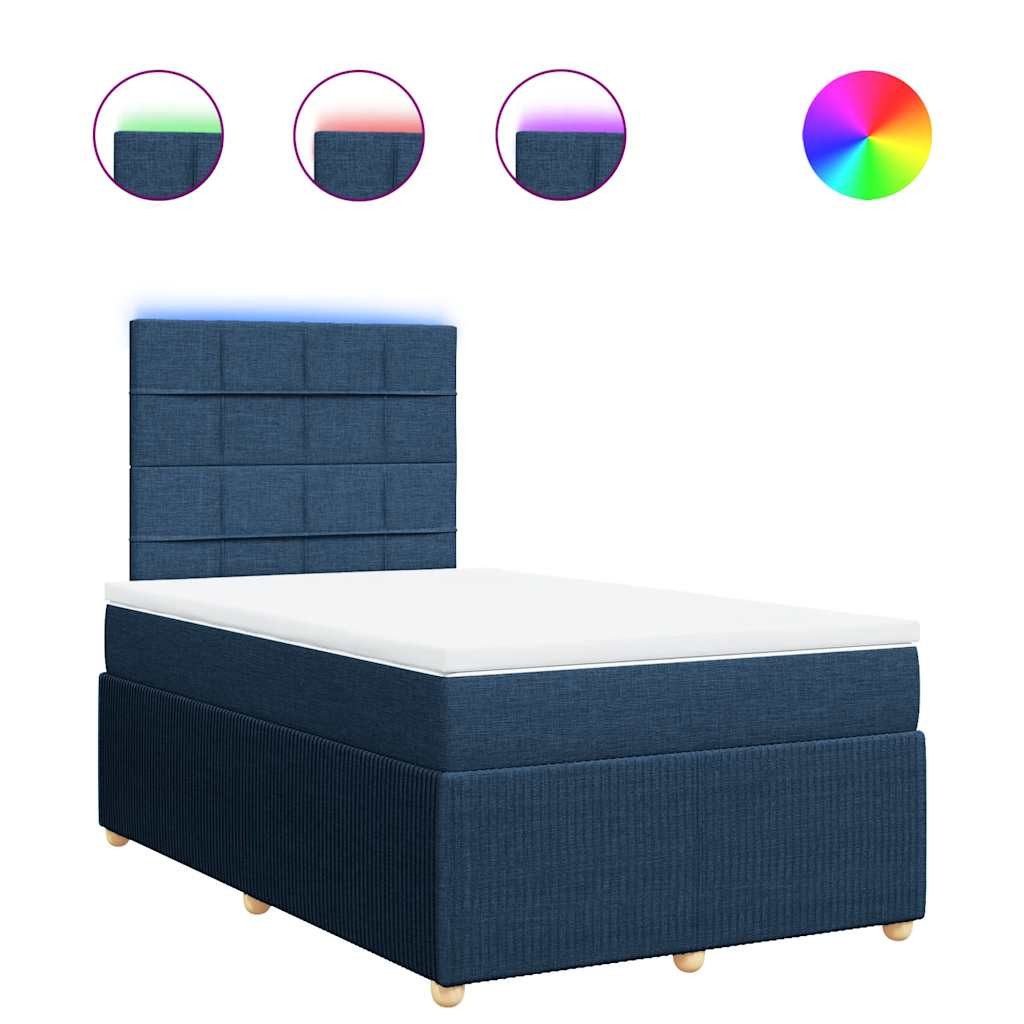 vidaXL Bett Boxspringbett mit Matratze Blau günstig online kaufen