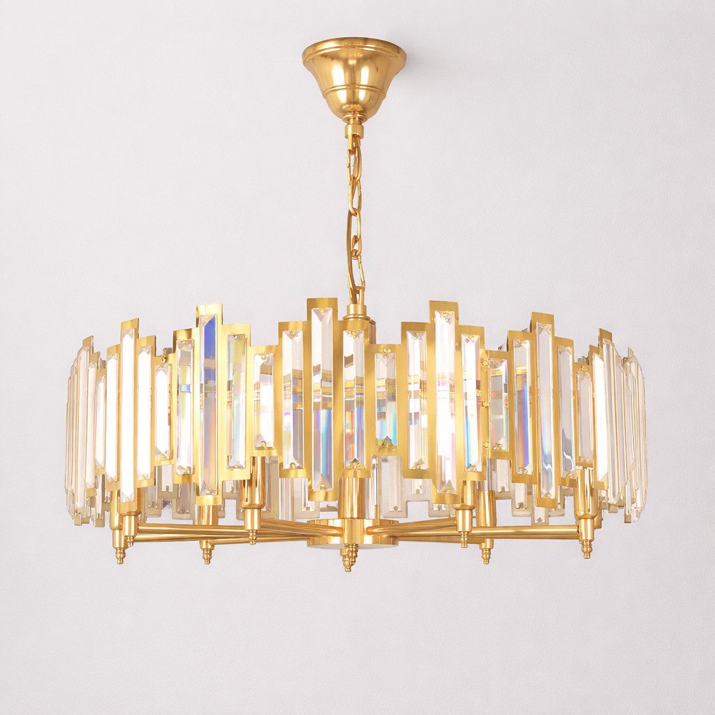 JVmoebel Kronleuchter Luxus Moderner Kronleuchter Elegante Deckenleuchte Wohnzimmer Sofort, Made in Europa