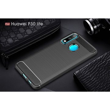 König Design Handyhülle Huawei P30 Lite, Schutzhülle Case Cover Backcover Etuis Bumper