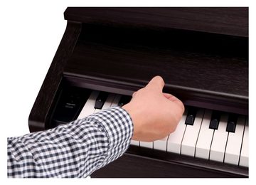 Classic Cantabile Digitalpiano DP-210 E-Piano mit 88 Tasten Hammermechanik (Spar-Set, 4-St., inkl. Klavierbank, Kopfhörer & Schule), Dual Mode/Split Mode (Layer-Funktion) und USB