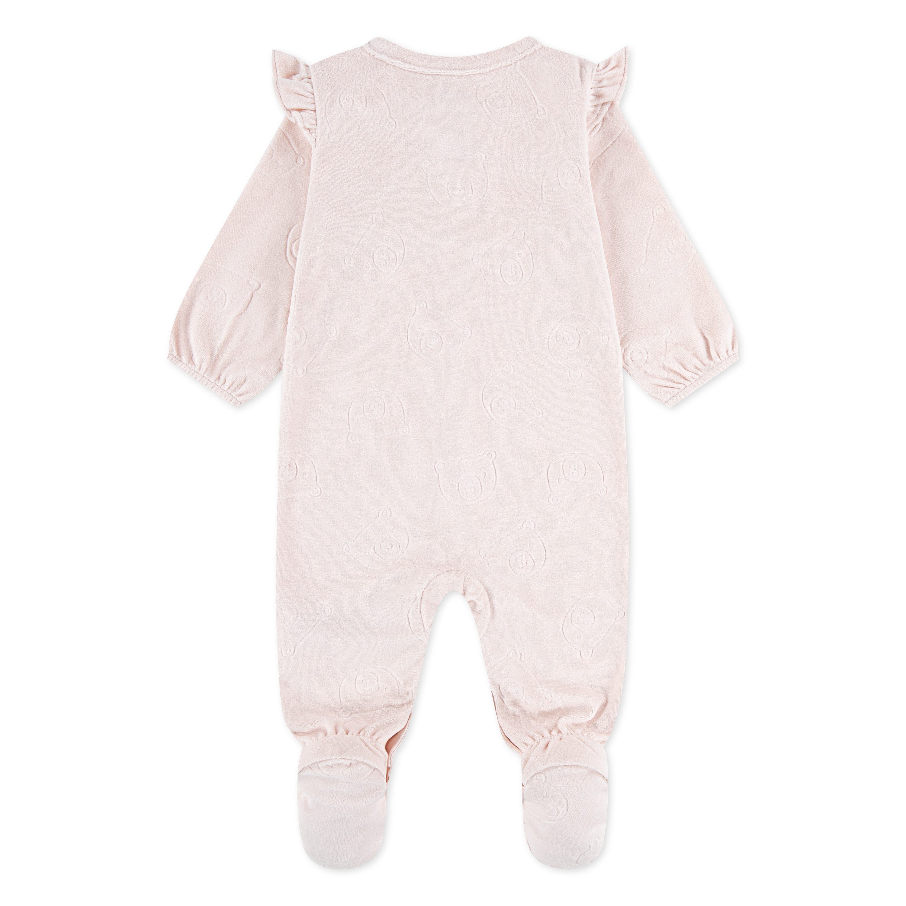 HUGGIES babywear Strampler HUGG FOOTED COVERALL Pflegeleichte Fleece- Qualität
