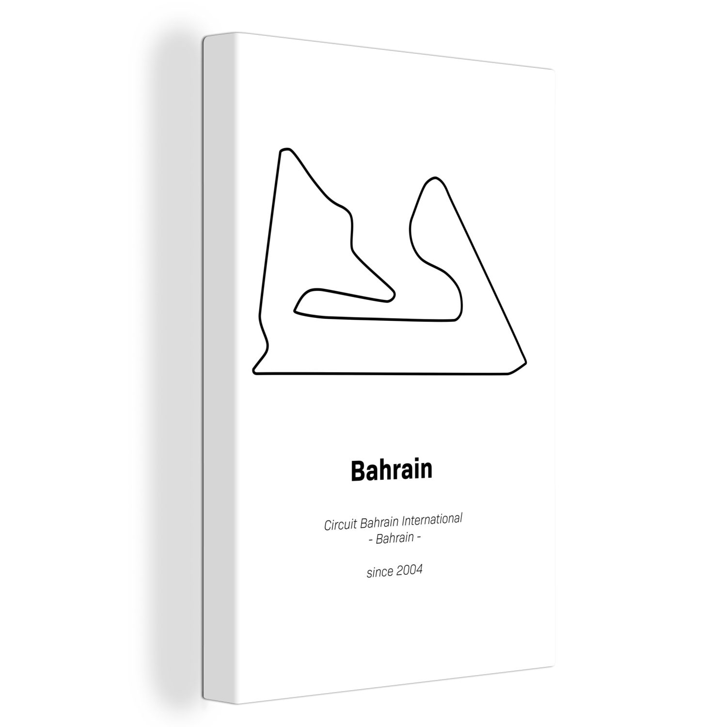 OneMillionCanvasses® Leinwandbild Bahrain - Rennstrecke - F1, (1 St), Leinwandbild fertig bespannt inkl. Zackenaufhänger, Gemälde, 20x30 cm