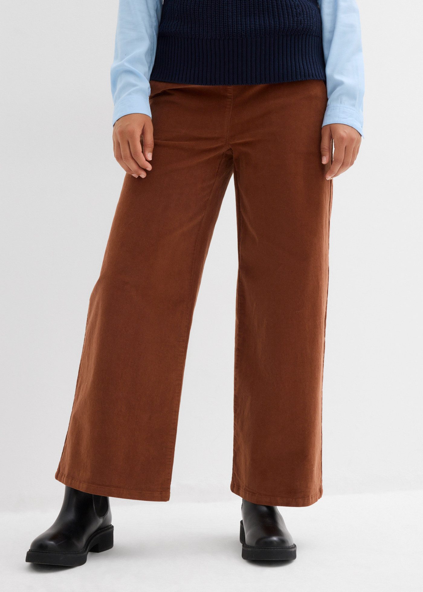 bonprix Cordhose (1-tlg) mit Elasthan-Anteil, knöchelfrei