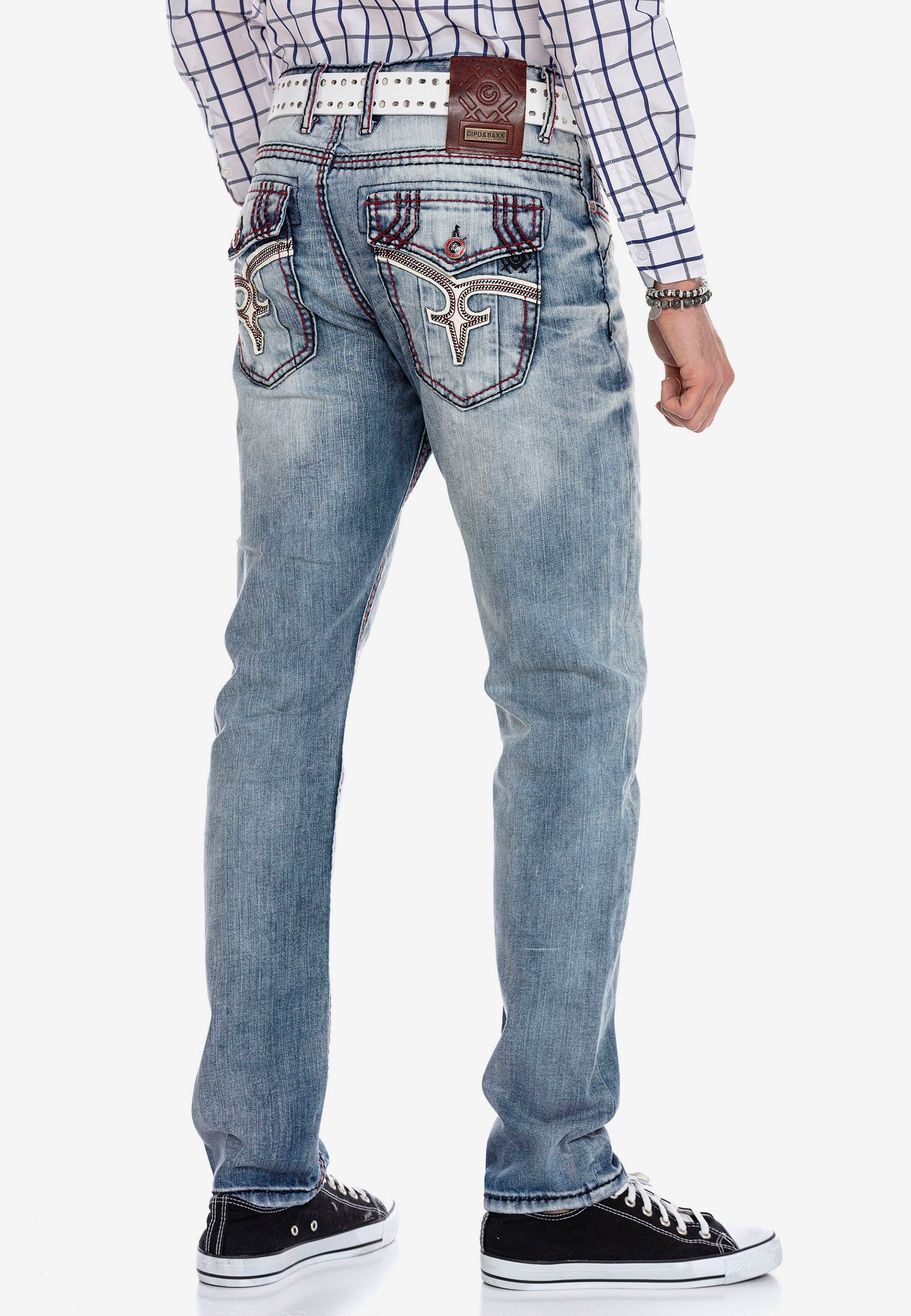 Straight-Jeans Baxx Design Cipo in & modischem