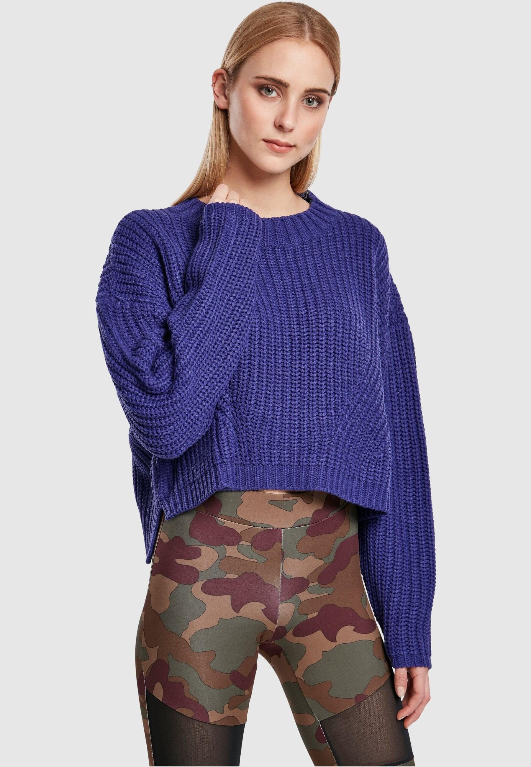 bluepurple CLASSICS Oversize Kapuzenpullover Wide URBAN Damen Sweater (1-tlg) Ladies