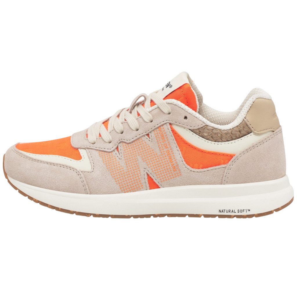 WODEN Rigmor Heritage (Wildleder/Textil) grau/weiss/orange Damen Sneaker