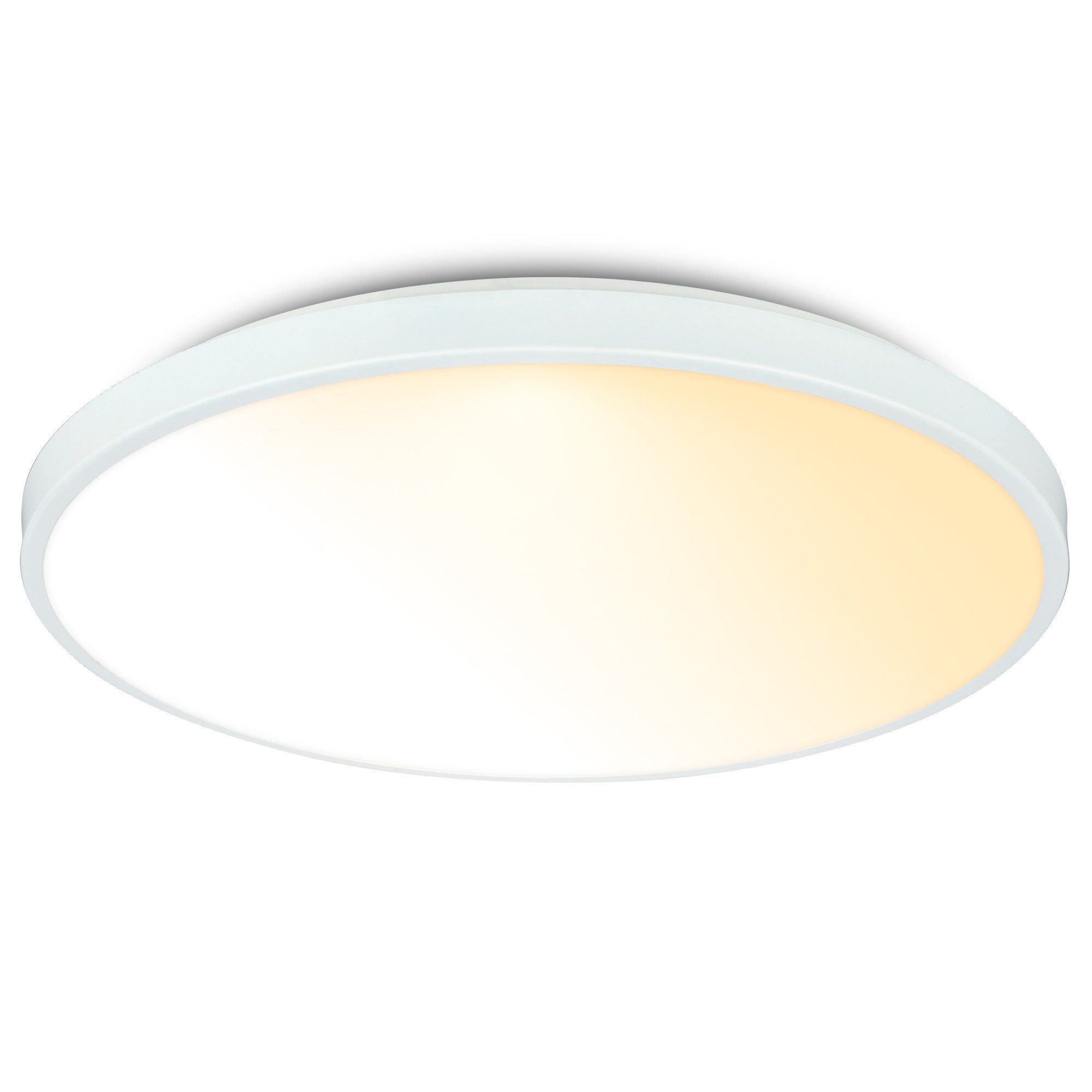 Briloner Leuchten Deckenleuchte FLAME Deckenlampe Aufbauleuchte, Farbtemperaturwechsel (CCT), LED fest integriert
