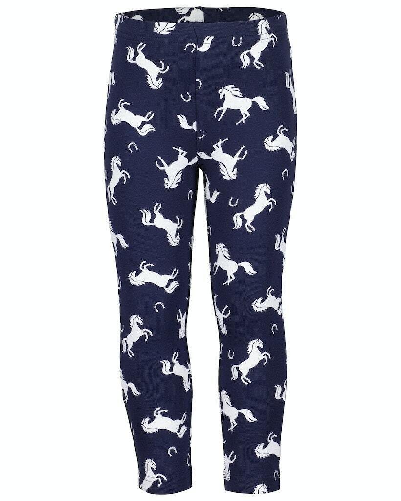 Stoffhose Mädchen Seven® Blue Leggings Blue Einhorn-Muster Seven