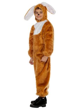Metamorph Kostüm Brauner Hase Overall für Kinder, Bequemer Onesie für flauschige Häschen