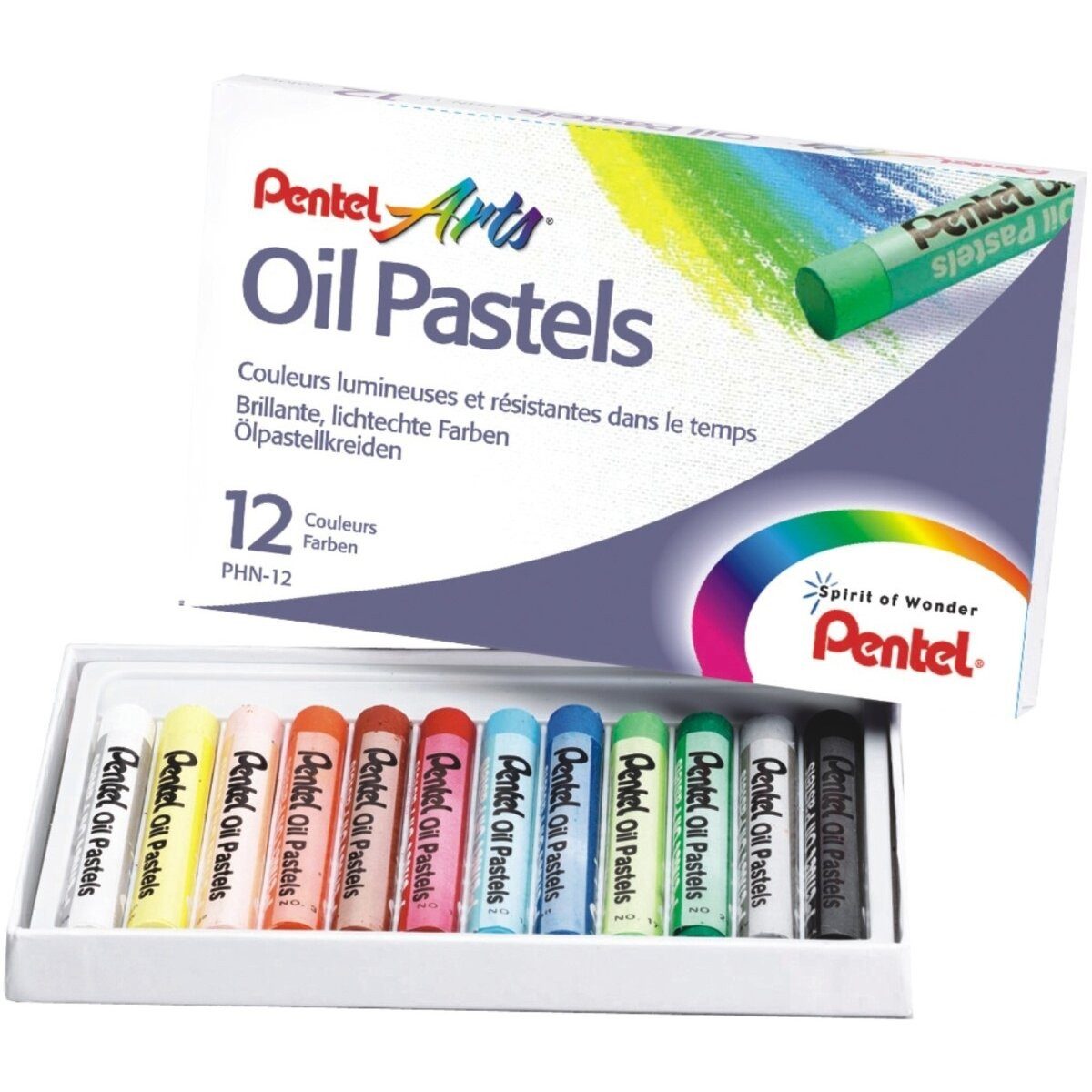 PENTEL Maltuch Ölpastellkreide VE= 12 Farben