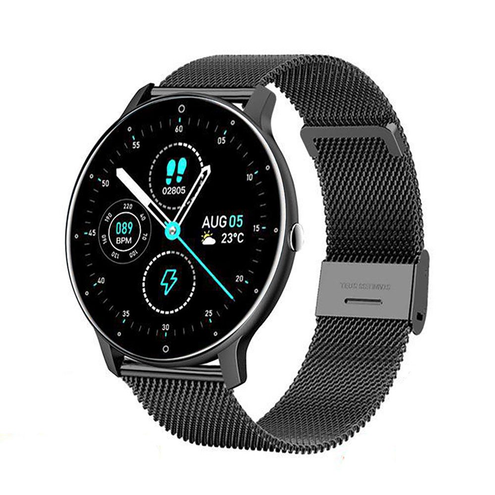 Smartwatch Fitness Tracker, Herzfrequenz, Blutdruck, Blutsauerstoff Smartwatch