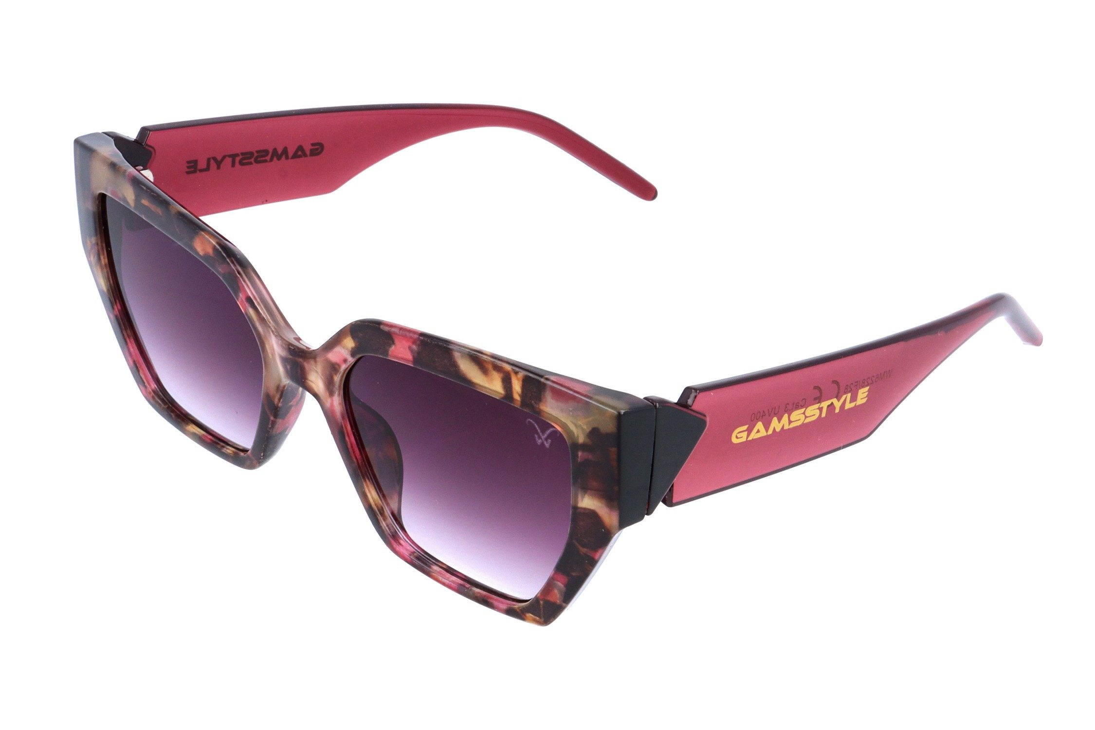 Gamswild Sonnenbrille UV400 GAMSSTYLE Modebrille Cateye getöntes Verlaufsglas Damen Modell WM6228 in braun, schwarz, blau, rot