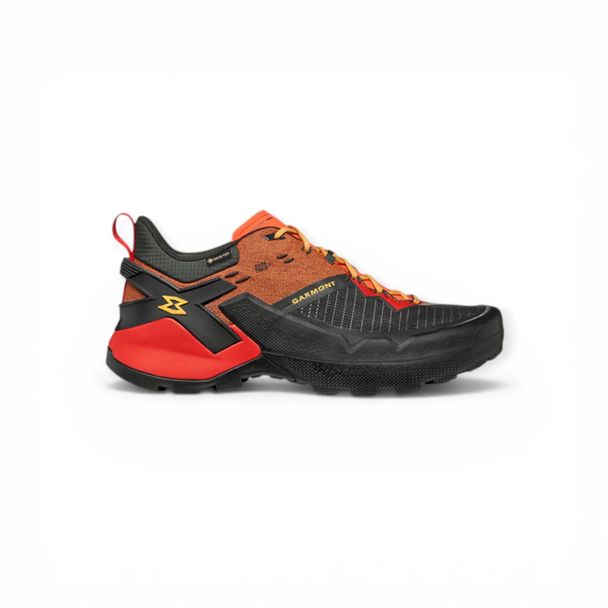 Garmont 9.81 Onyx GTX (Zustieg, wasserdicht) schwarz/orange/rot Herren Wanderschuh