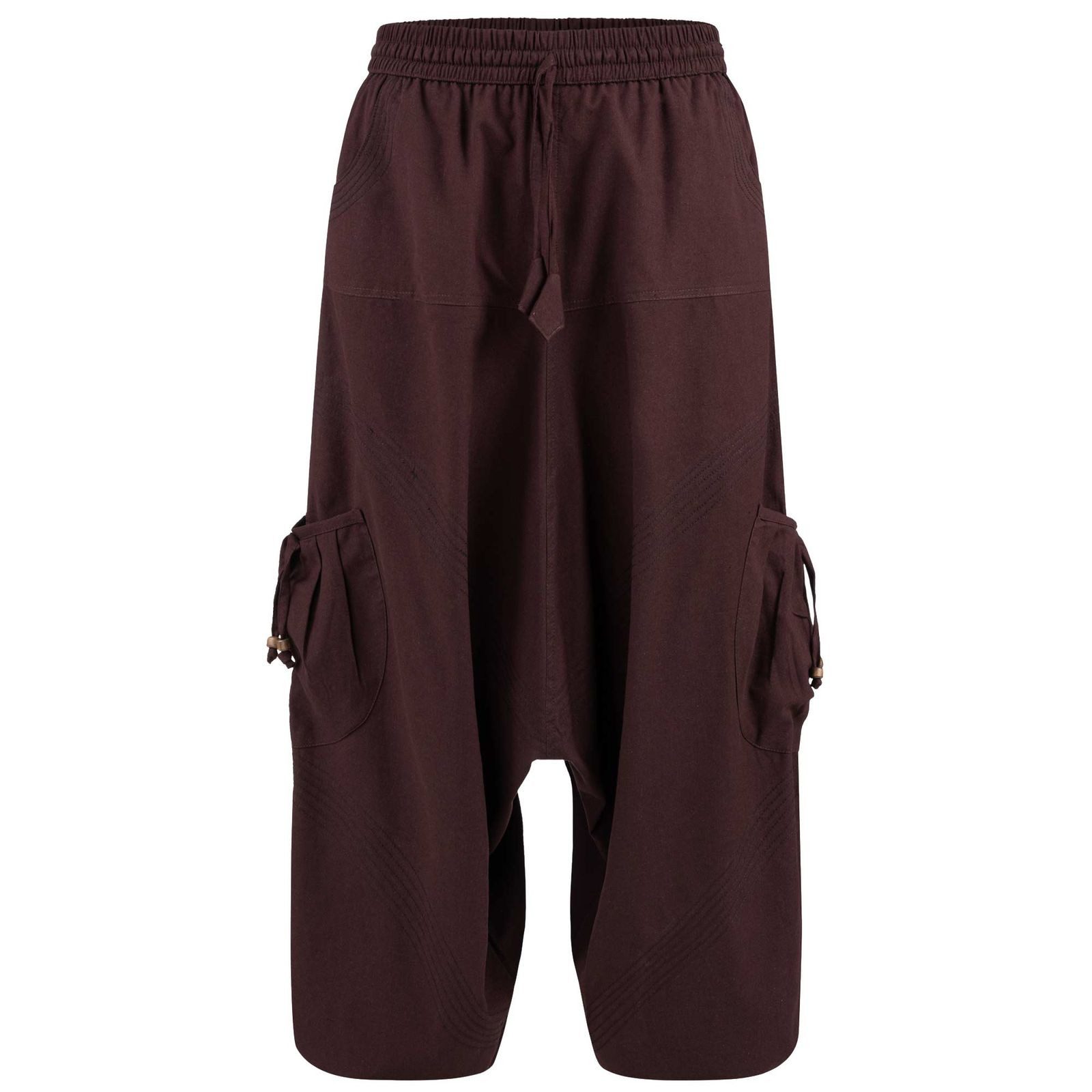 KUNST UND MAGIE Haremshose Haremshose Herren Unisex Baumwolle – Goa Hose mit Taschen Aladinhose