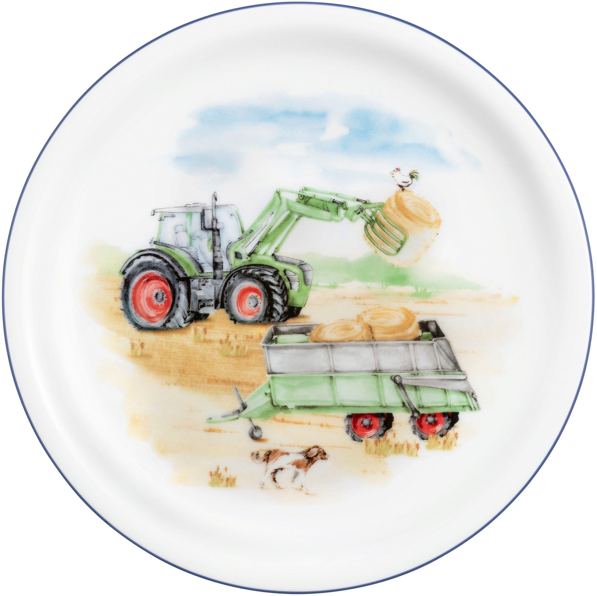 Seltmann Weiden Frühstücksteller Compact - Mein Traktor, (1 St), rund 19 cm