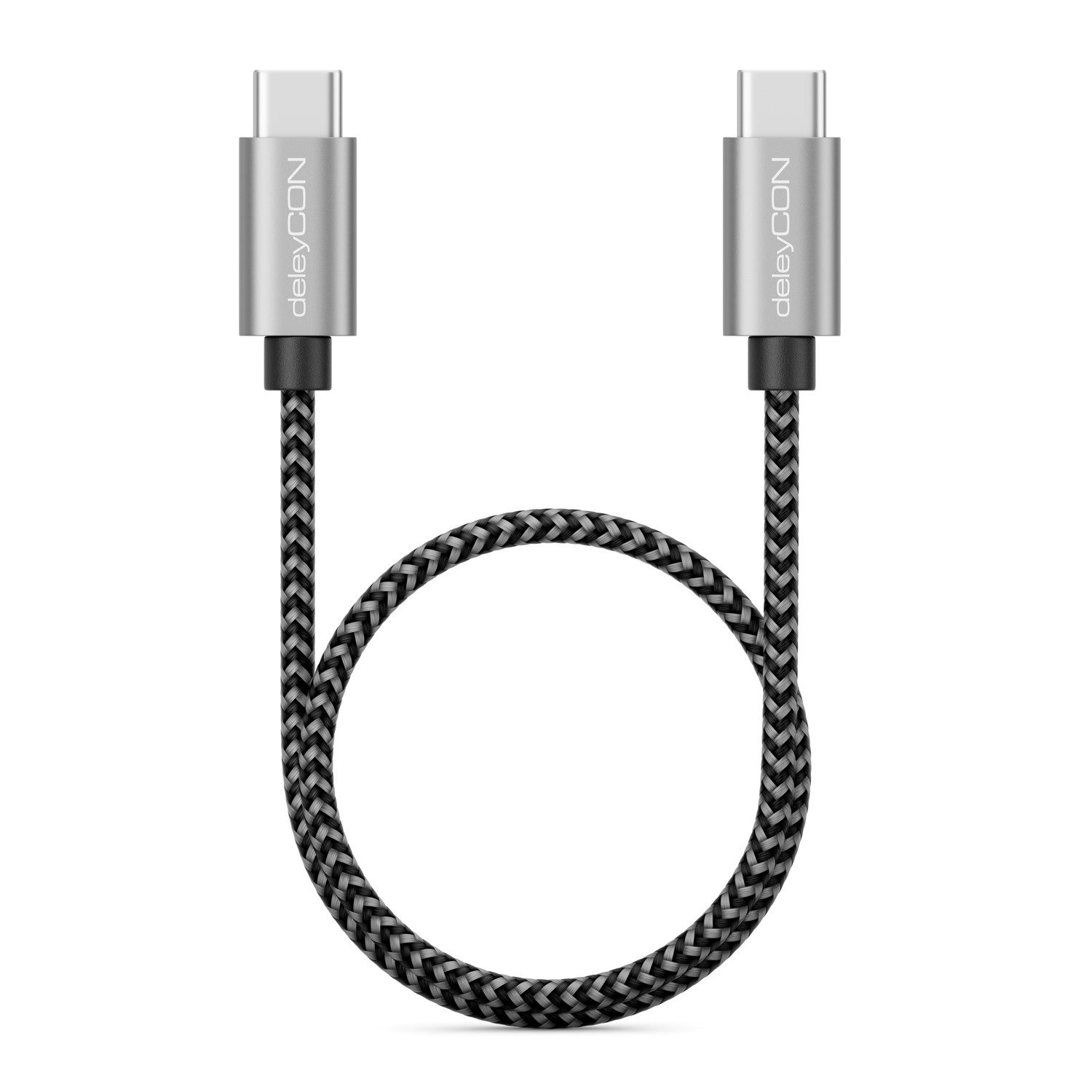 deleyCON deleyCON 0,30m USB C Kabel PD3.0 60W Schnellladekabel 30cm USB-C USB-Kabel