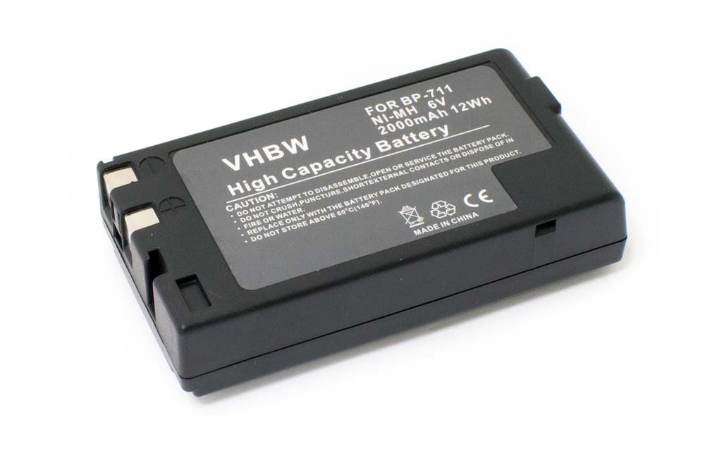 vhbw Ersatz für Canon BP-E818, BP-E77KE für Camcorder Analog (2000 mAh, 6 Kamera-Akku NiMH 2000 mAh