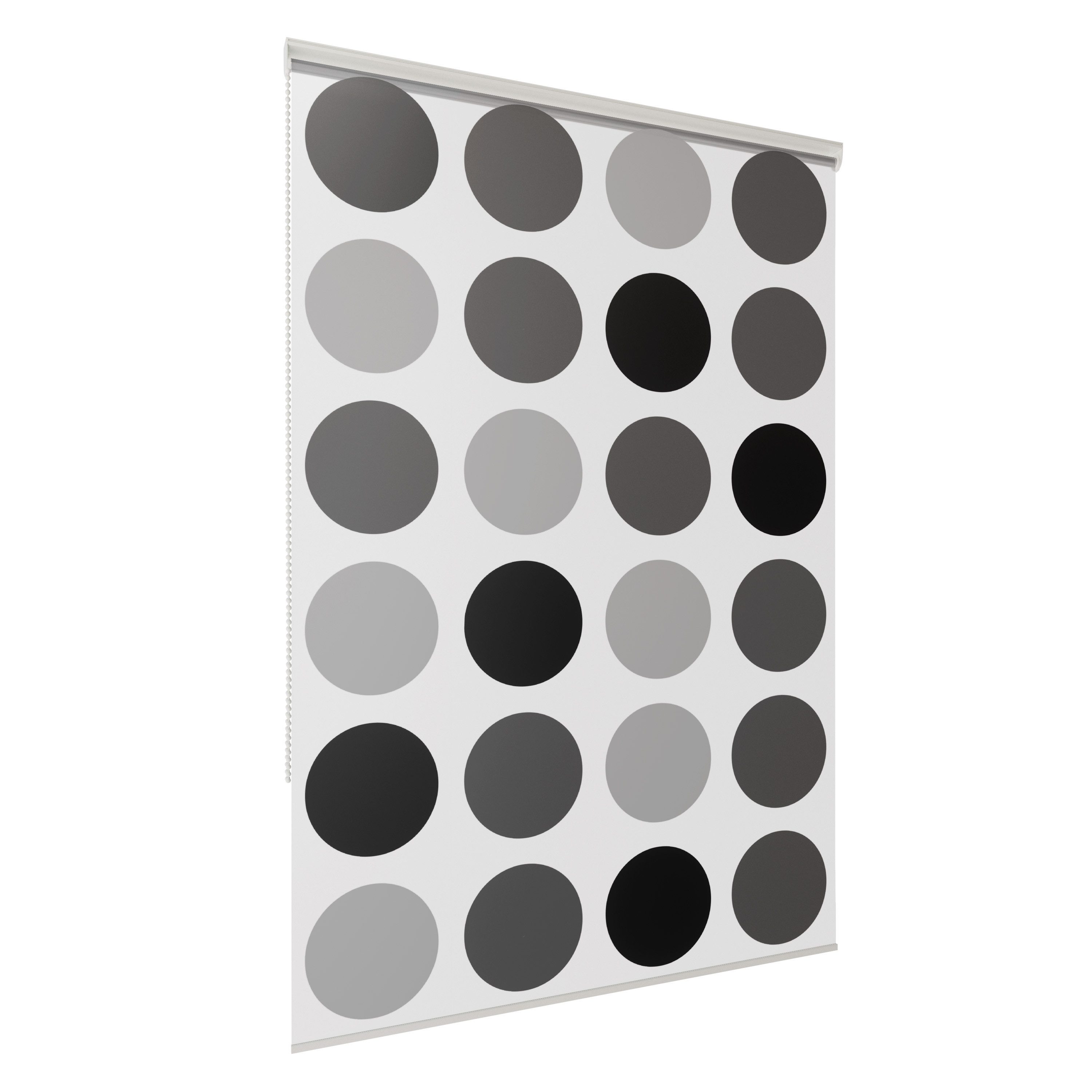 Aquabad® Duschrollo Vaskaflex Badewannenrollo Breite 100 cm, Muster: Kreise, Breite: 100cm