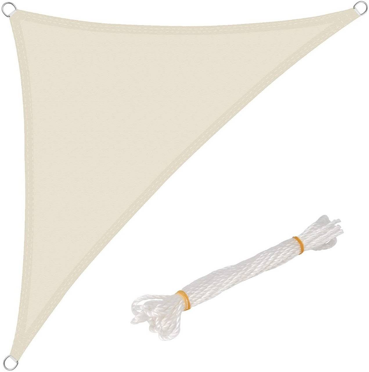 Woltu Sonnensegel, Sonnensegel Polyester Windschutz creme