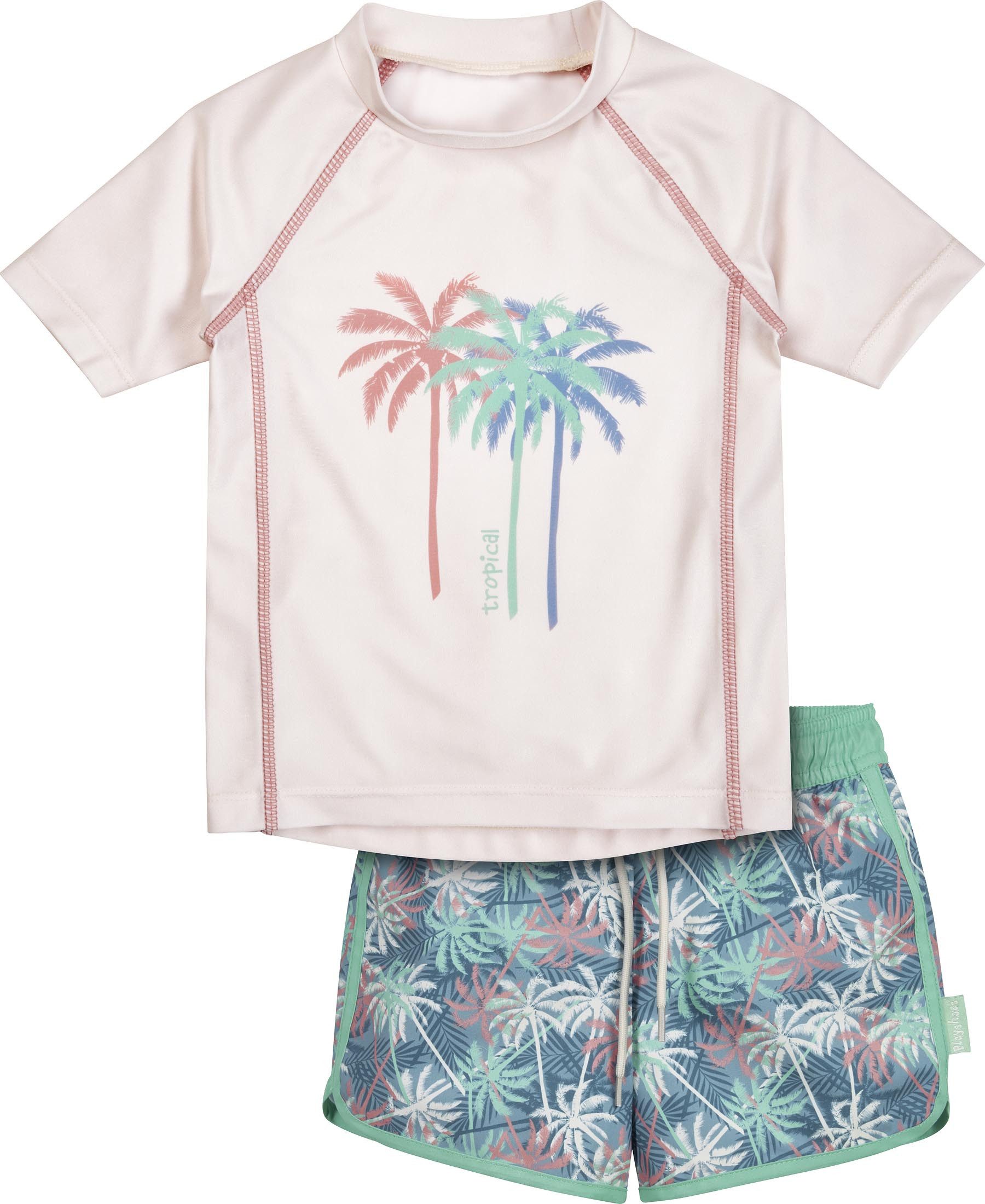 Playshoes Badeanzug Playshoes UV-Schutz Bade-Set Palmen