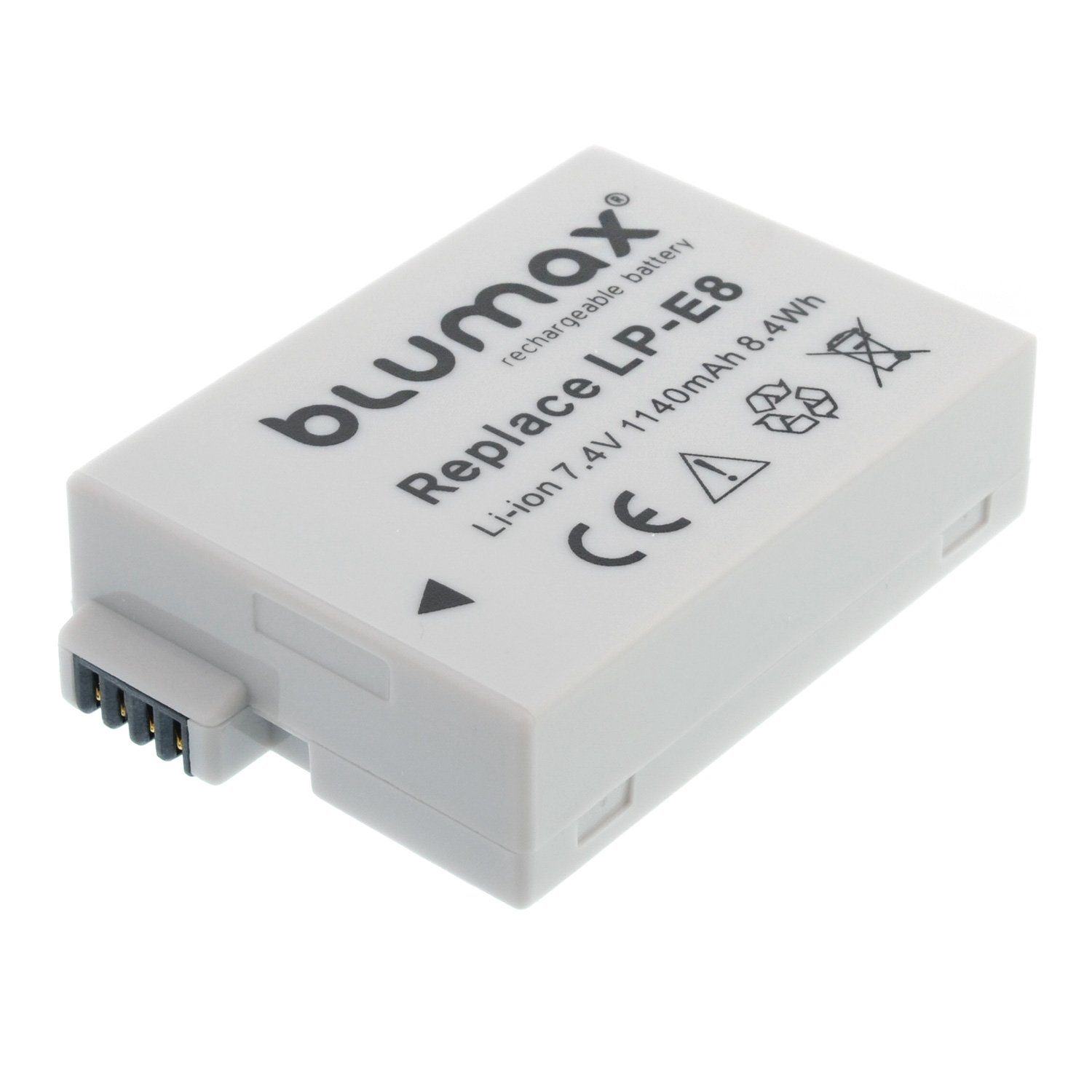 (7,2V) Blumax 1140 Lp-E8 mAh Kamera-Akku Canon für passend Akku