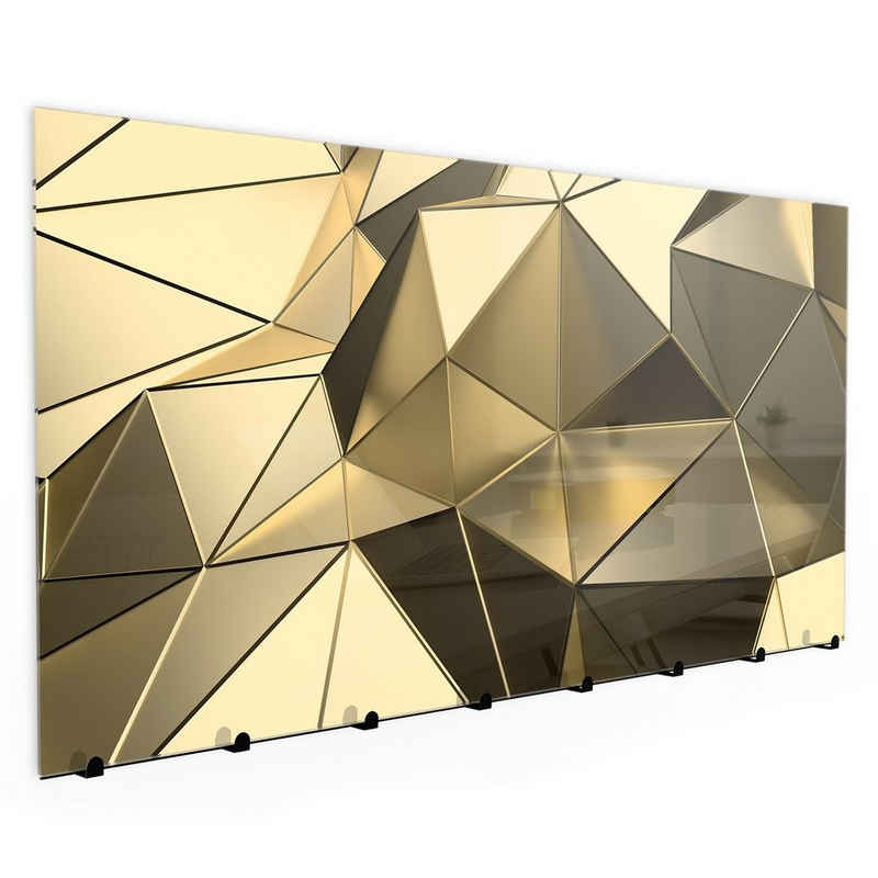 Primedeco Garderobenpaneel Magnetwand und Memoboard aus Glas Futuristischer Hintergrund