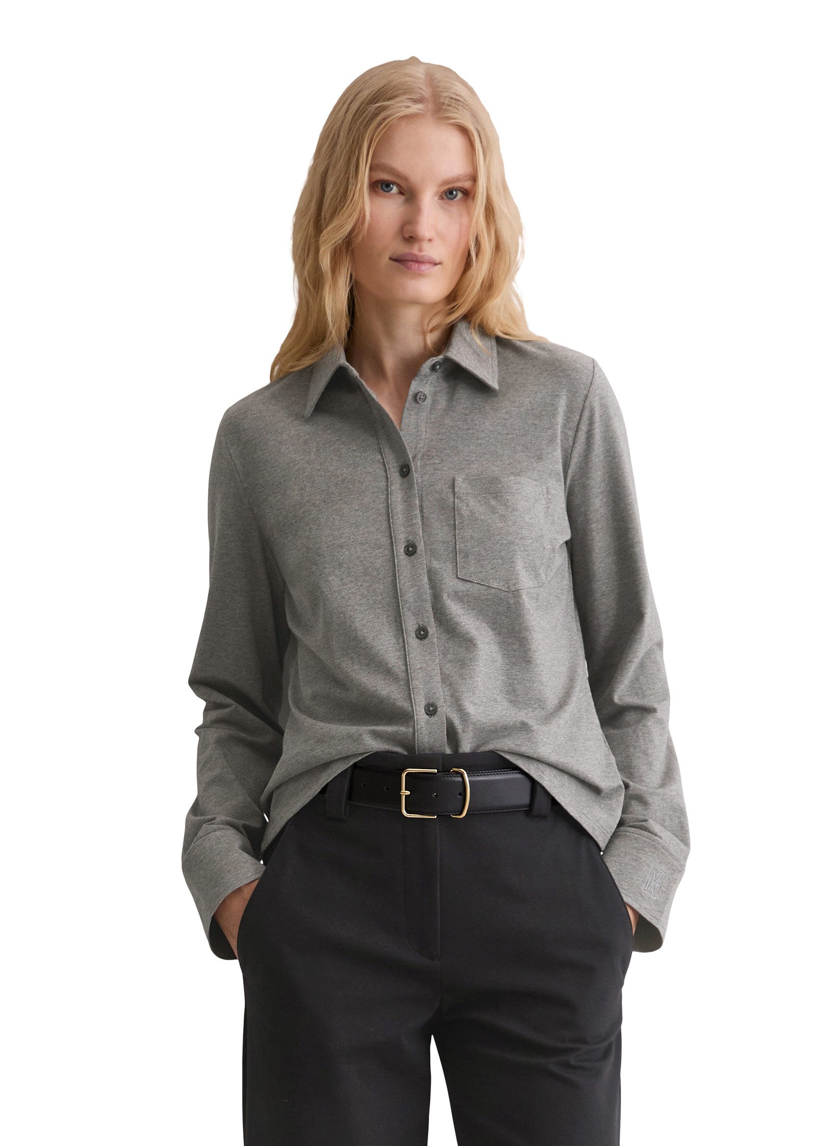 Marc O'Polo Langarmbluse aus Organic-Cotton-Stretch günstig online kaufen