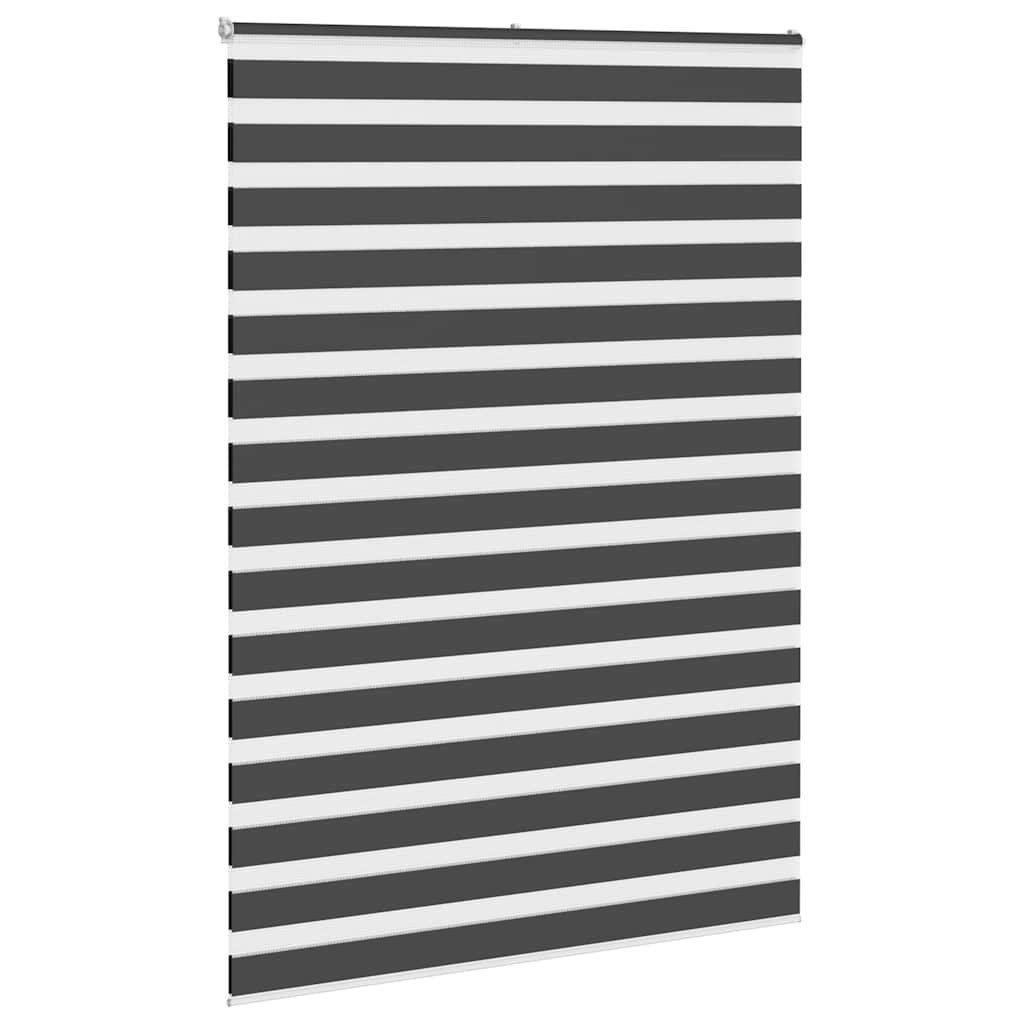 Rollo Doppelrollo Schwarz 160x200 cm Stoffbreite 155,9 cm Polyester, vidaXL