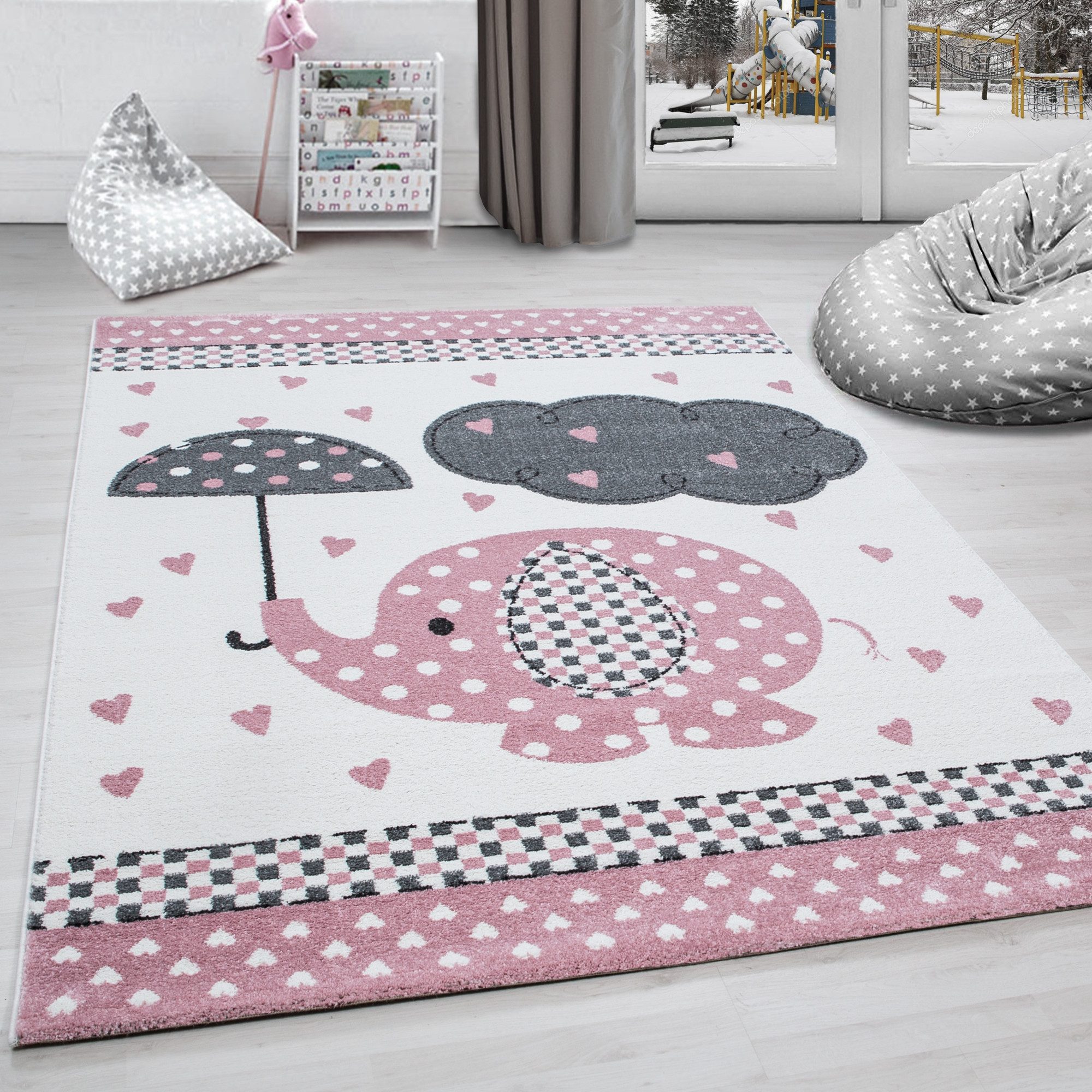 Carpettex Kinderteppich Elefant-Design, Läufer, Höhe: 11 günstig online kaufen