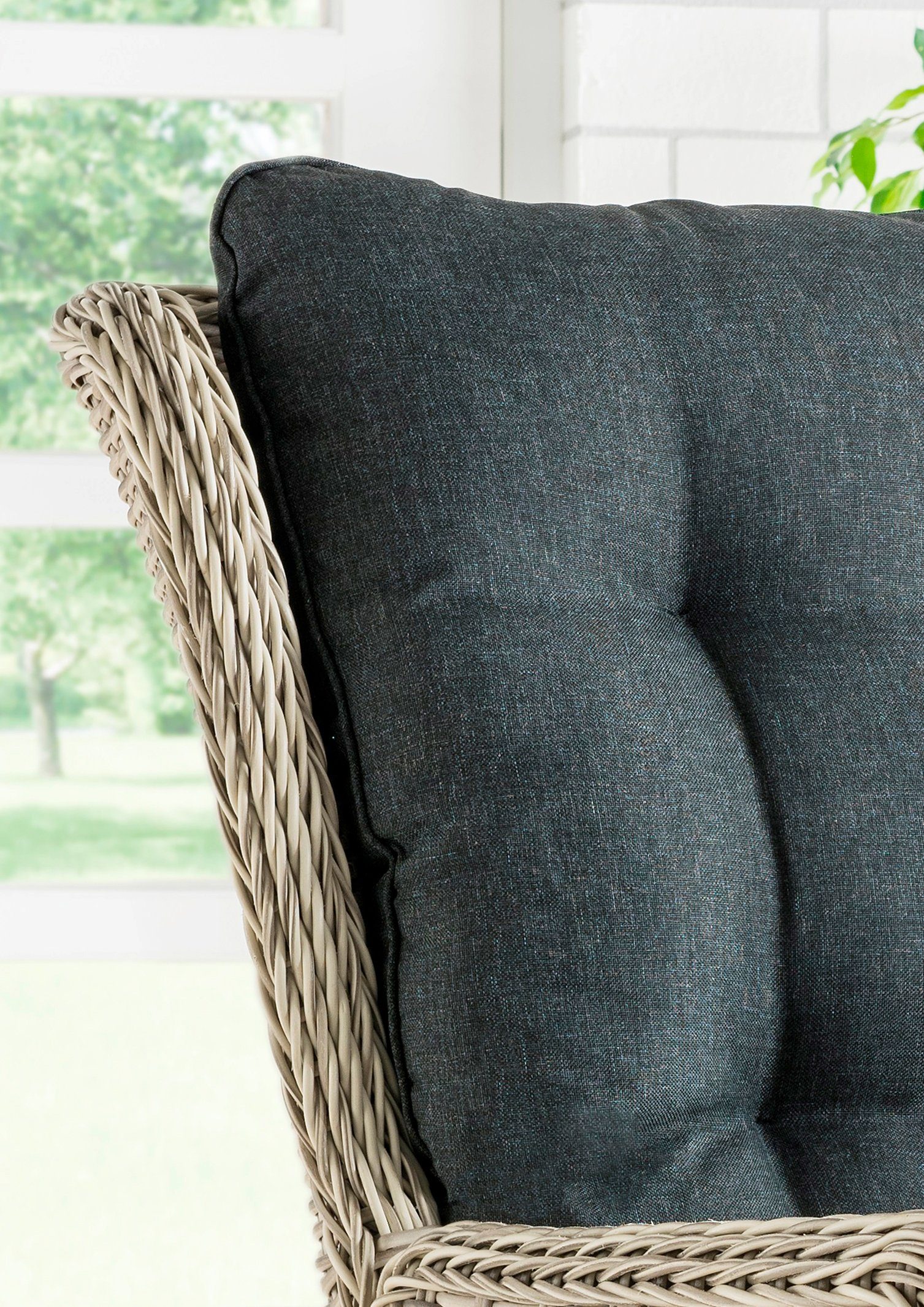 Destiny Gartensessel CASA RELAX (Set, 1-St), Aluminium, Polyrattan, inkl. Auflagen