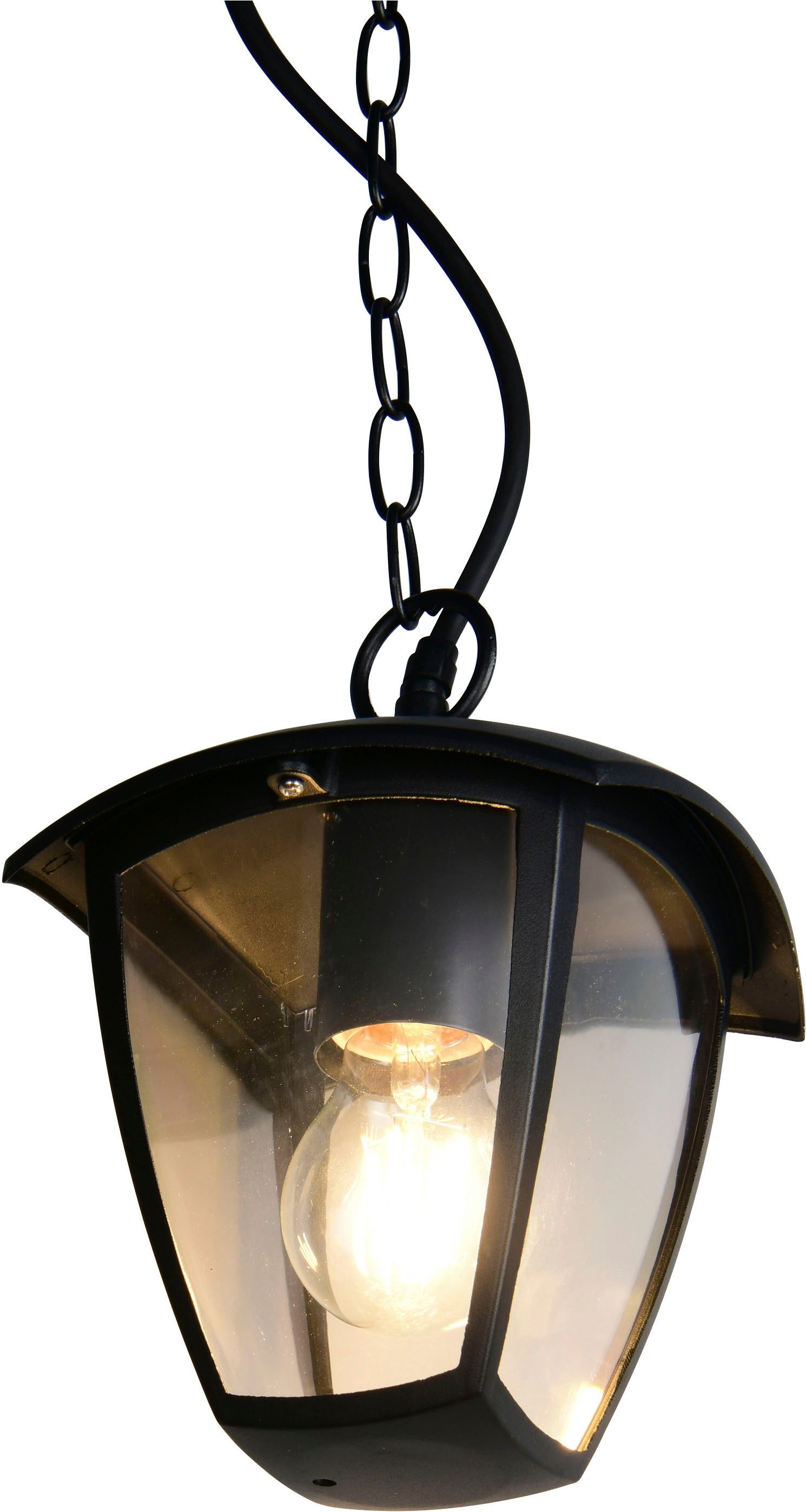 TRIO Leuchten Außen-Deckenleuchte VENTA, Outdoor Pendelleuchte 1-flammig, exkl 1x E27 max 10W, IP44, Leuchtmittel wechselbar, warmweiß - kaltweiß, Terrassen Hängelampe, Pendelleuchte Garten max Höhe 82cm