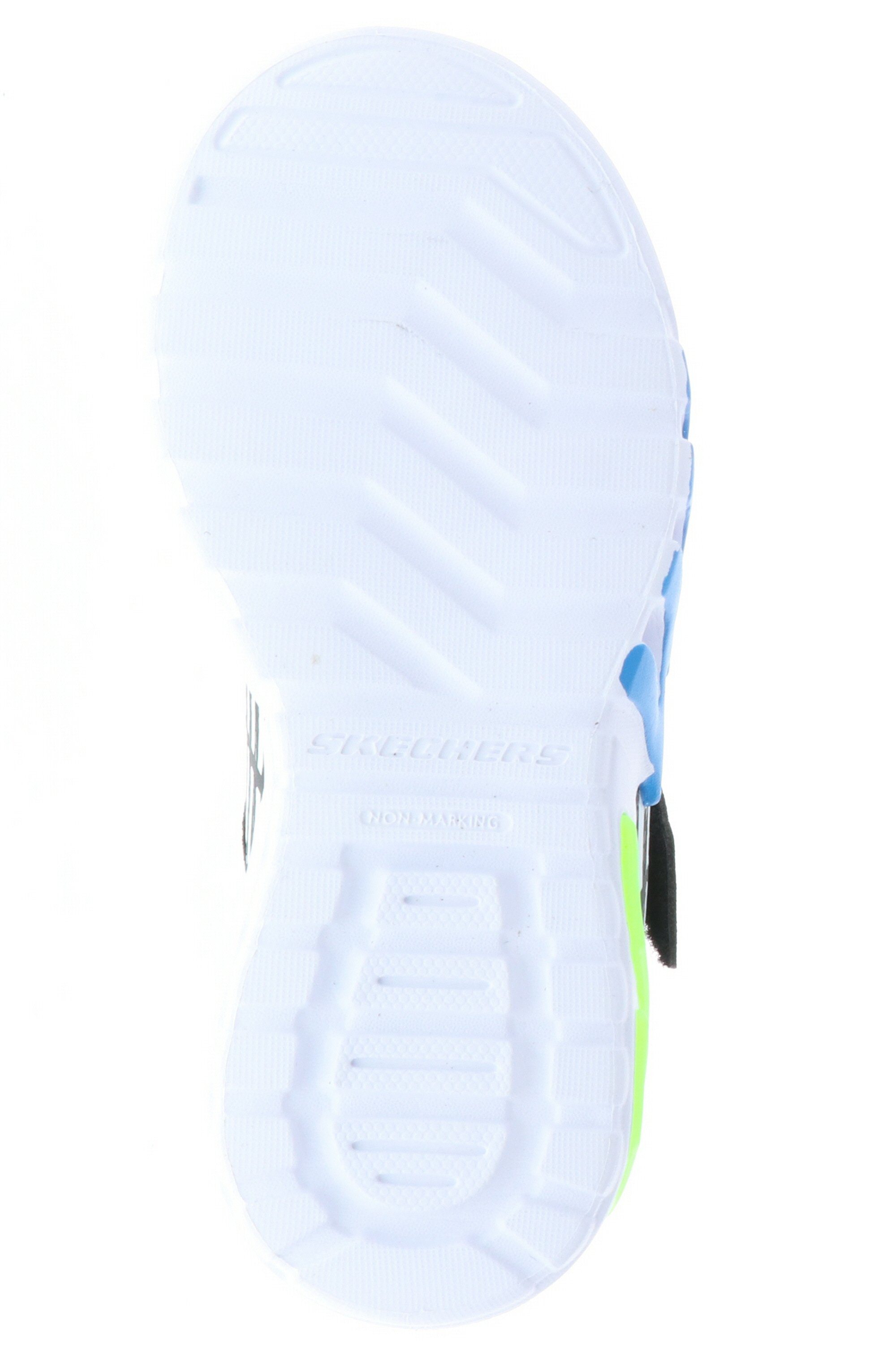 Schuhe Schnürschuhe Skechers 400135L/BBLM S Lights-Flex-Glow Elite Blk/Blue/Lime Schnürschuh