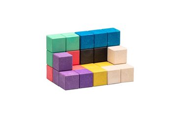 Wissner® aktiv lernen Lernspielzeug SOMA-Würfel  (7 farbige Elemente), RE-Wood® (7-St), RE-Wood®