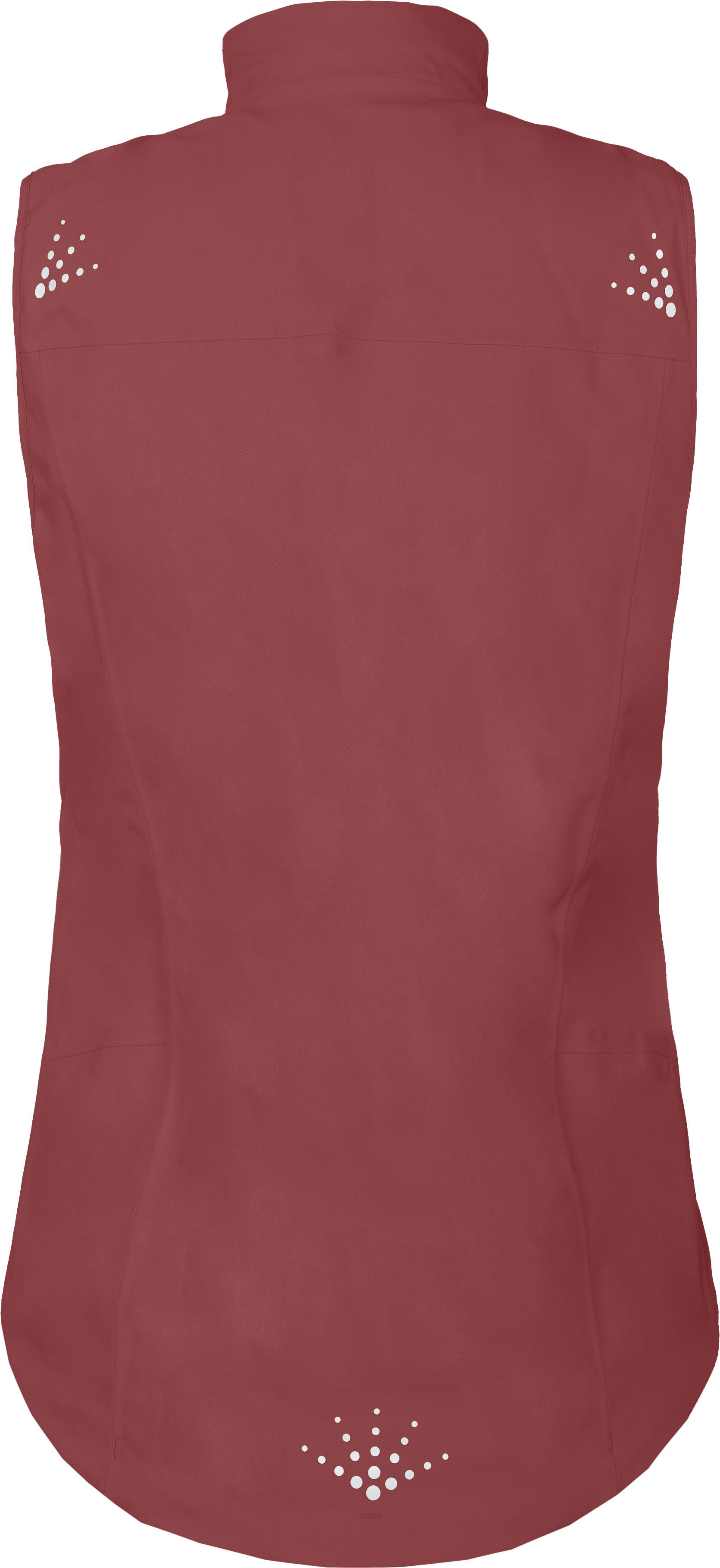 Bergson Regenjacke LEKNES THERMO Weste Damen Regenweste, recycelt, leicht wattiert, 20000 mm Wassersäule, No