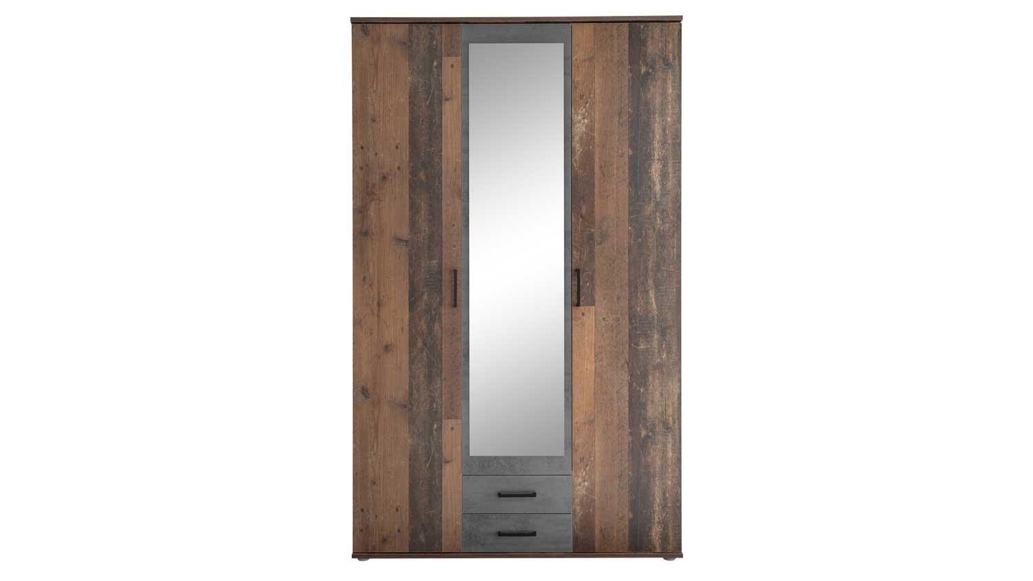 Bega Consult Kleiderschrank Kleiderschrank Chicago Melamin Old Style 3-türi günstig online kaufen